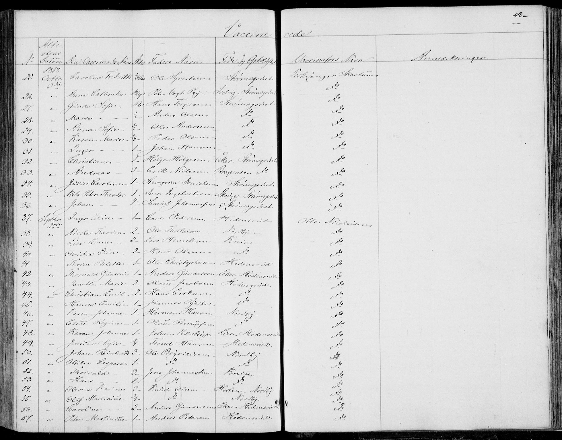 Skoger kirkebøker, AV/SAKO-A-59/F/Fa/L0003: Parish register (official) no. I 3, 1842-1861, p. 418