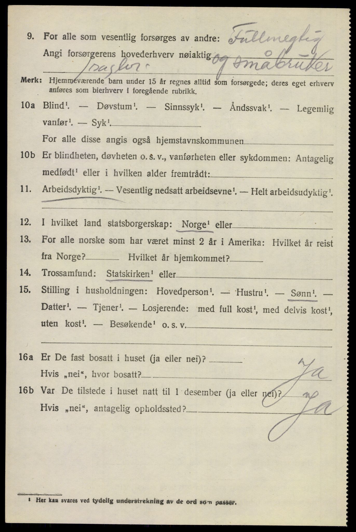 SAO, 1920 census for Eidsvoll, 1920, p. 10050