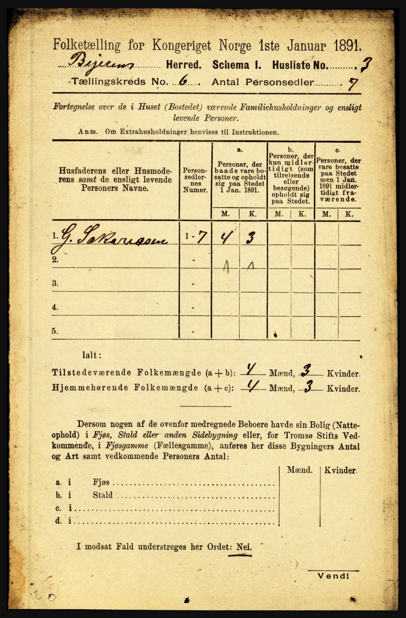 RA, 1891 census for 1839 Beiarn, 1891, p. 1857