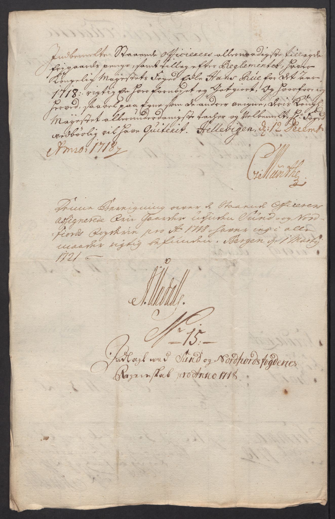 Rentekammeret inntil 1814, Reviderte regnskaper, Fogderegnskap, AV/RA-EA-4092/R53/L3441: Fogderegnskap Sunn- og Nordfjord, 1717-1718, p. 355