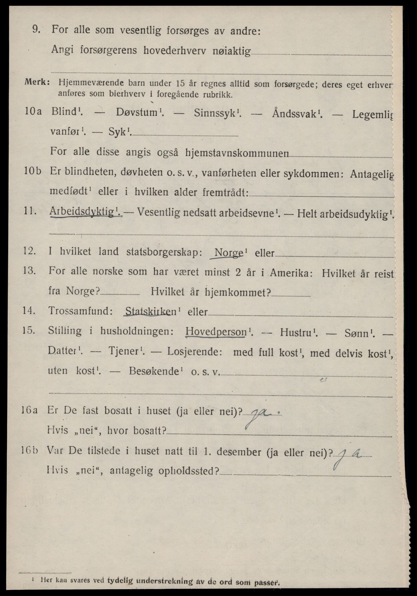 SAT, 1920 census for Rovde, 1920, p. 580