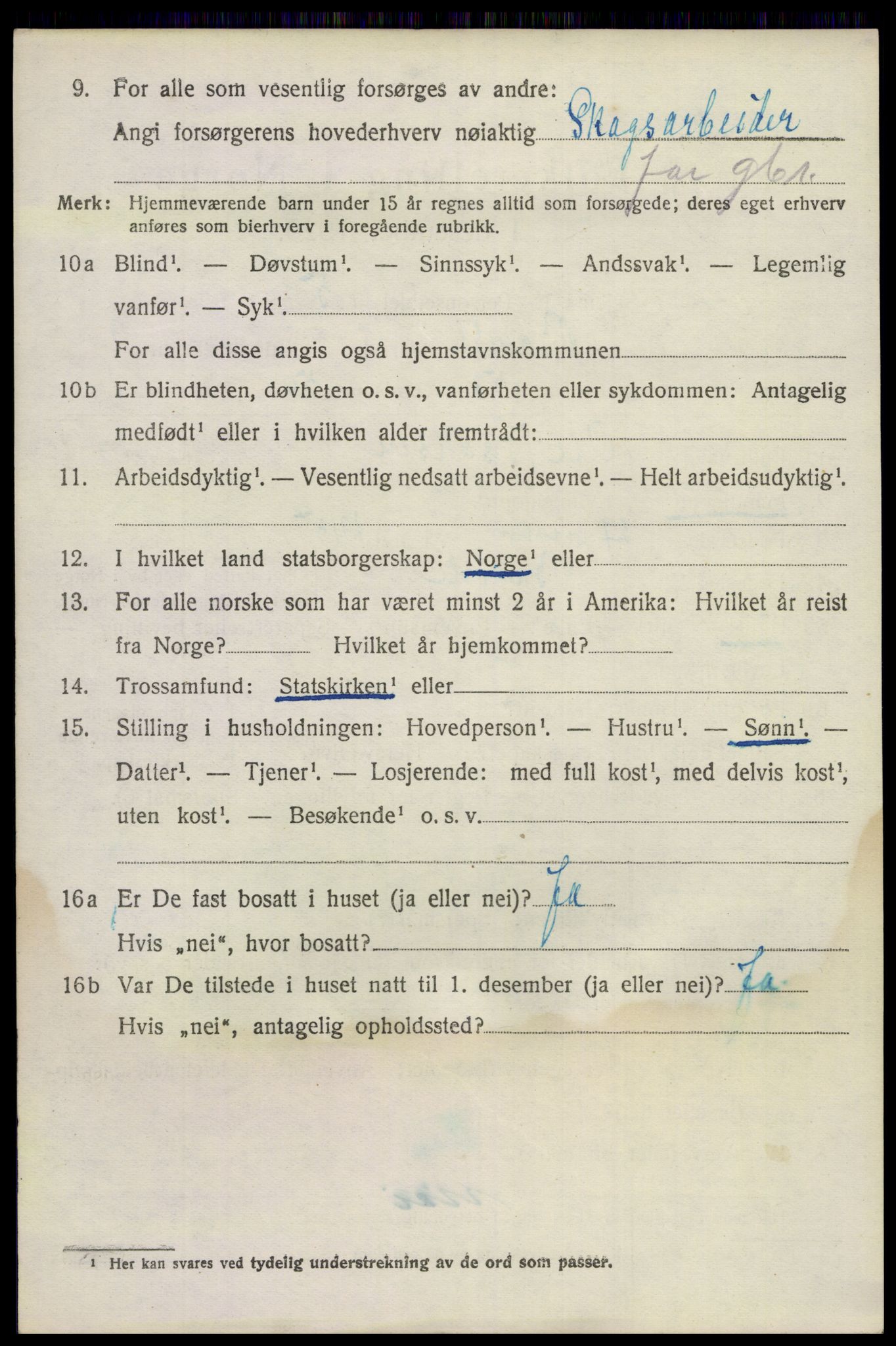 SAKO, 1920 census for Bamble, 1920, p. 8318