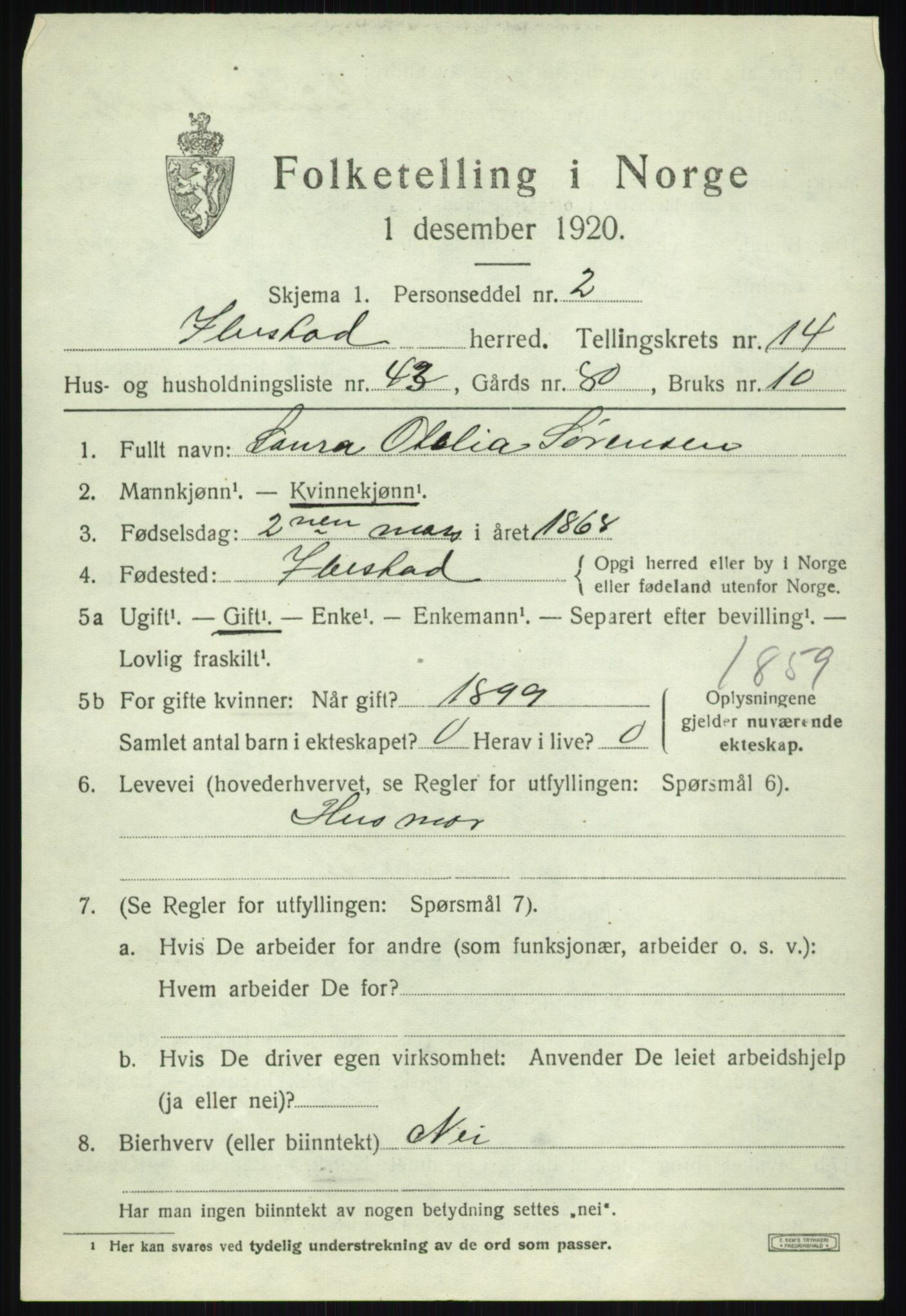 SATØ, 1920 census for Ibestad, 1920, p. 7486
