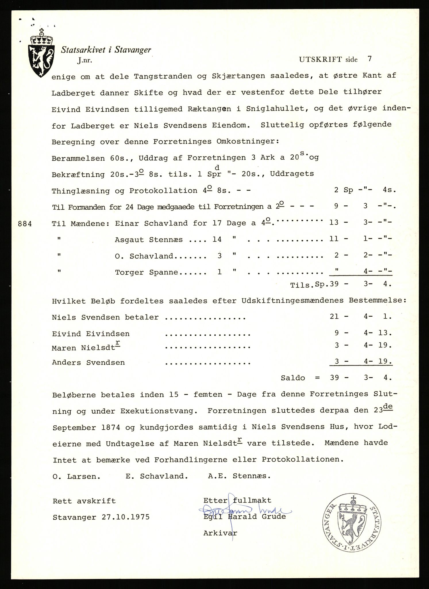 Statsarkivet i Stavanger, SAST/A-101971/03/Y/Yj/L0046: Avskrifter sortert etter gårdsnavn: Kalleim - Kirke-Sole, 1750-1930, p. 489