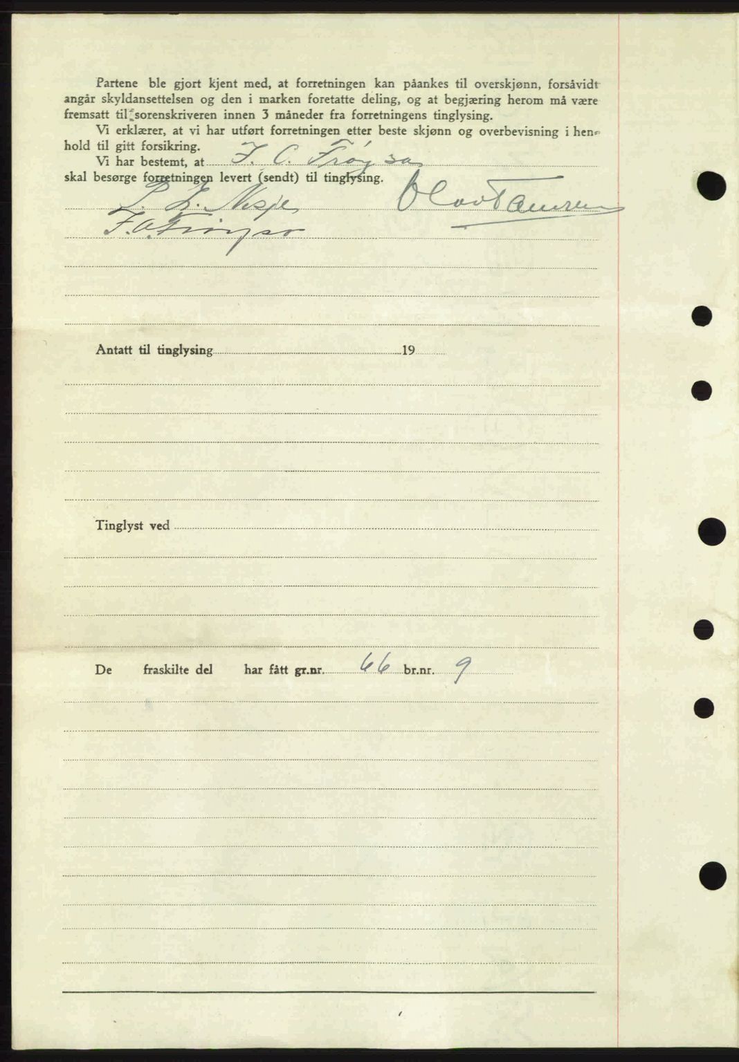 Romsdal sorenskriveri, SAT/A-4149/1/2/2C: Mortgage book no. A19, 1946-1946, Diary no: : 69/1946