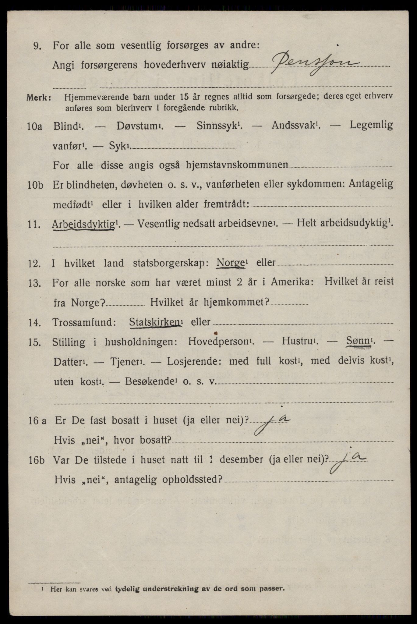 SAKO, 1920 census for Nissedal, 1920, p. 1820
