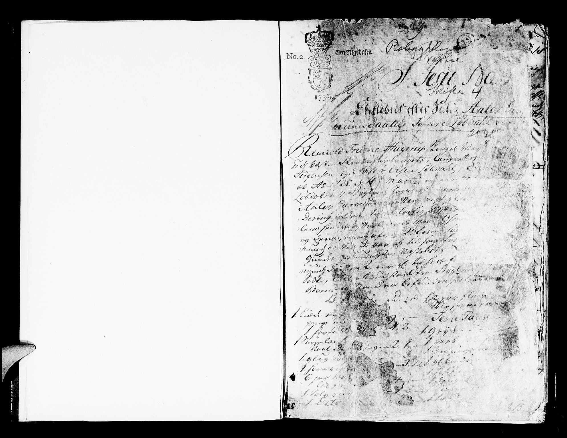 Setesdal sorenskriveri, SAK/1221-0011/H/Hc/L0004: Skifteprotokoll nr 4 med register, 1728-1735, p. 0b-1a