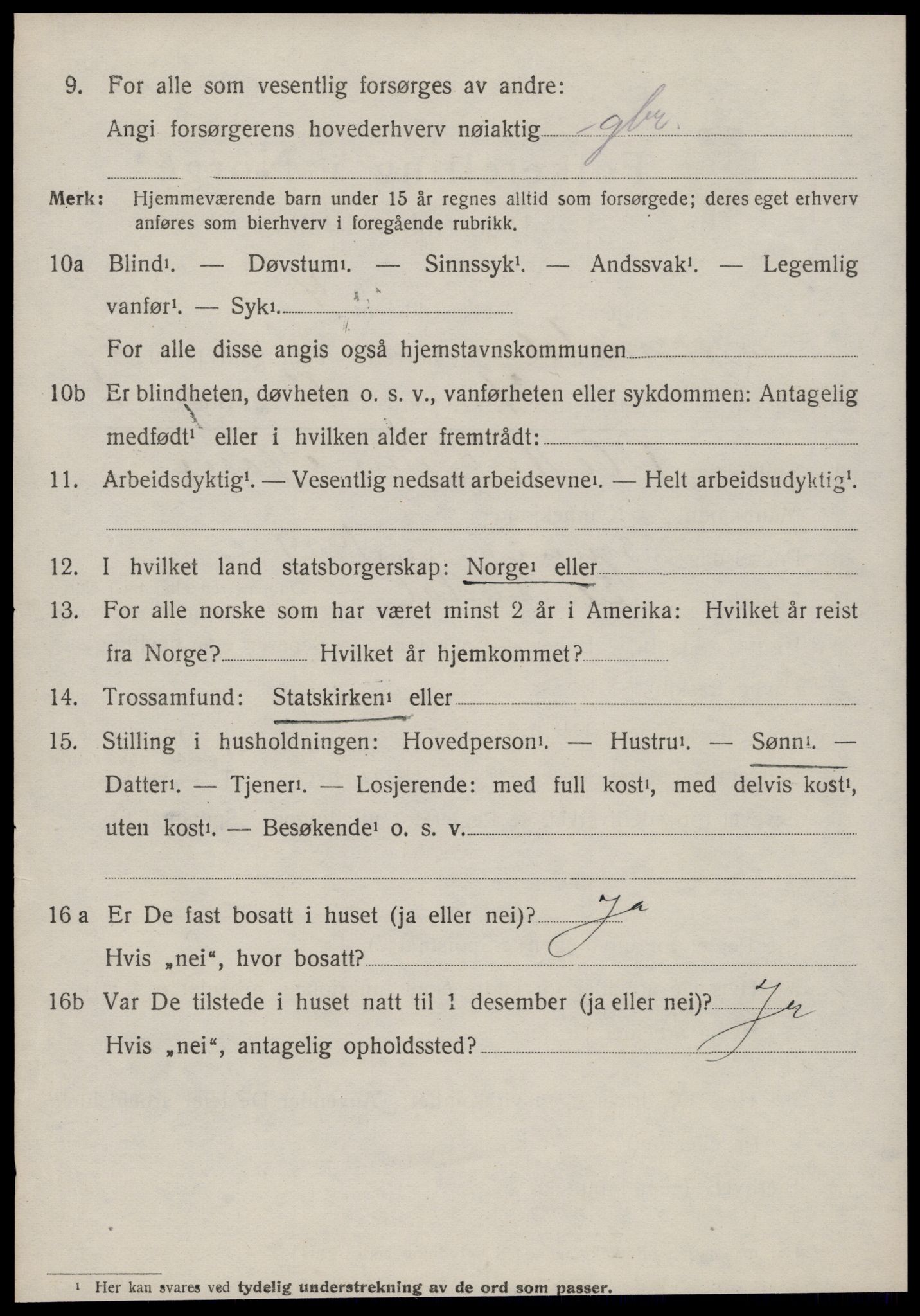 SAT, 1920 census for Surnadal, 1920, p. 2150