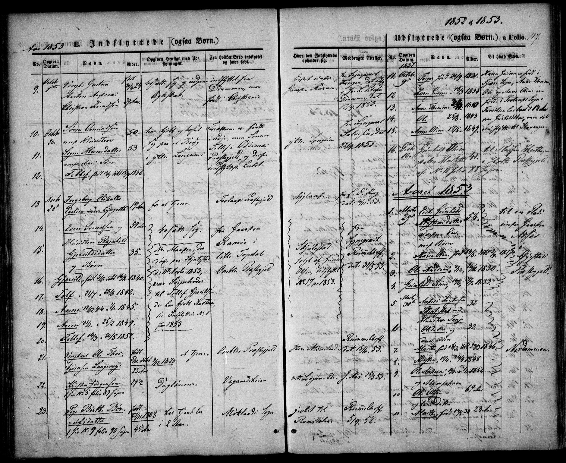 Austre Moland sokneprestkontor, SAK/1111-0001/F/Fa/Faa/L0007: Parish register (official) no. A 7, 1847-1857, p. 117