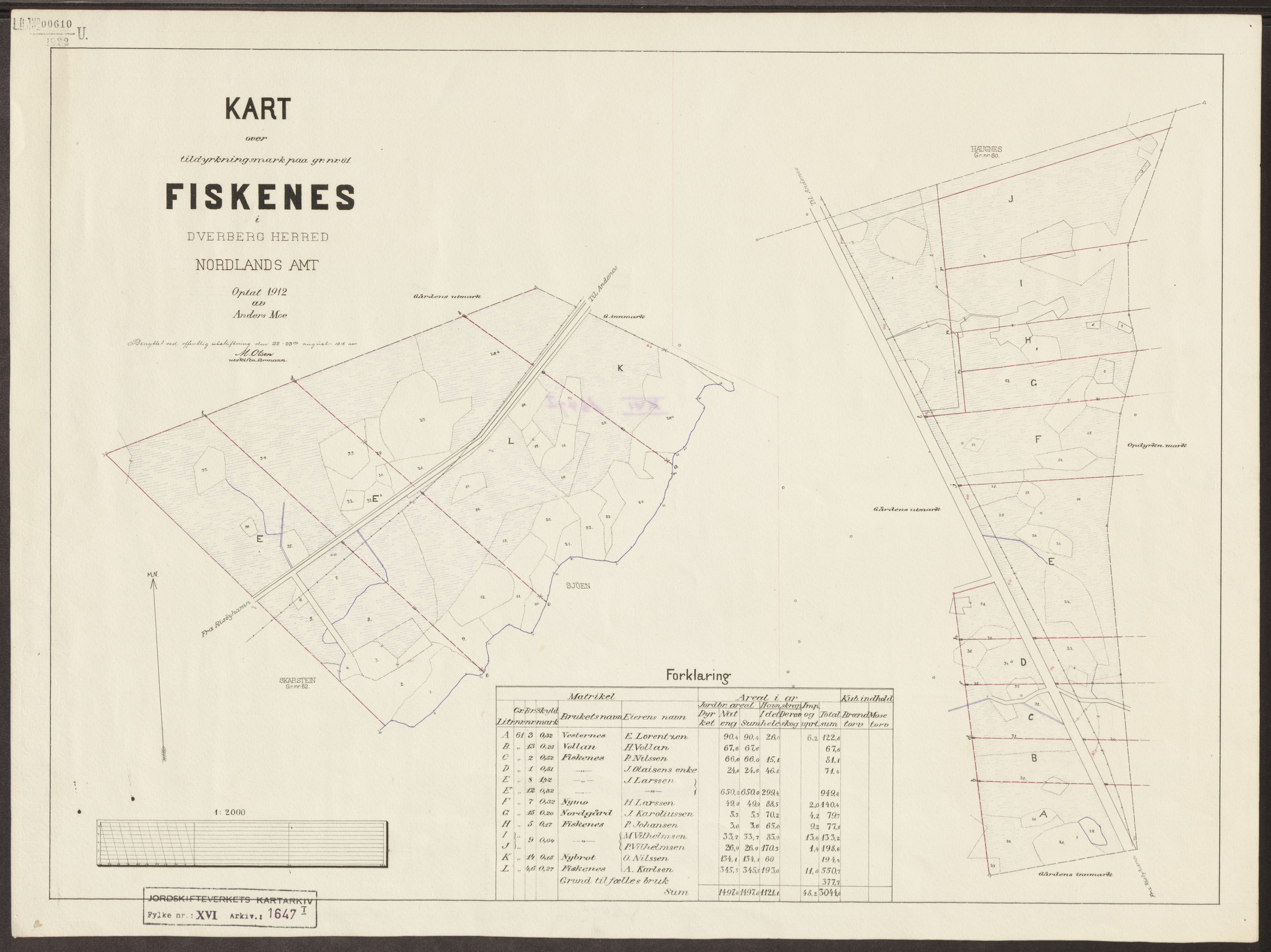 Jordskifteverkets kartarkiv, RA/S-3929/T, 1859-1988, p. 1919