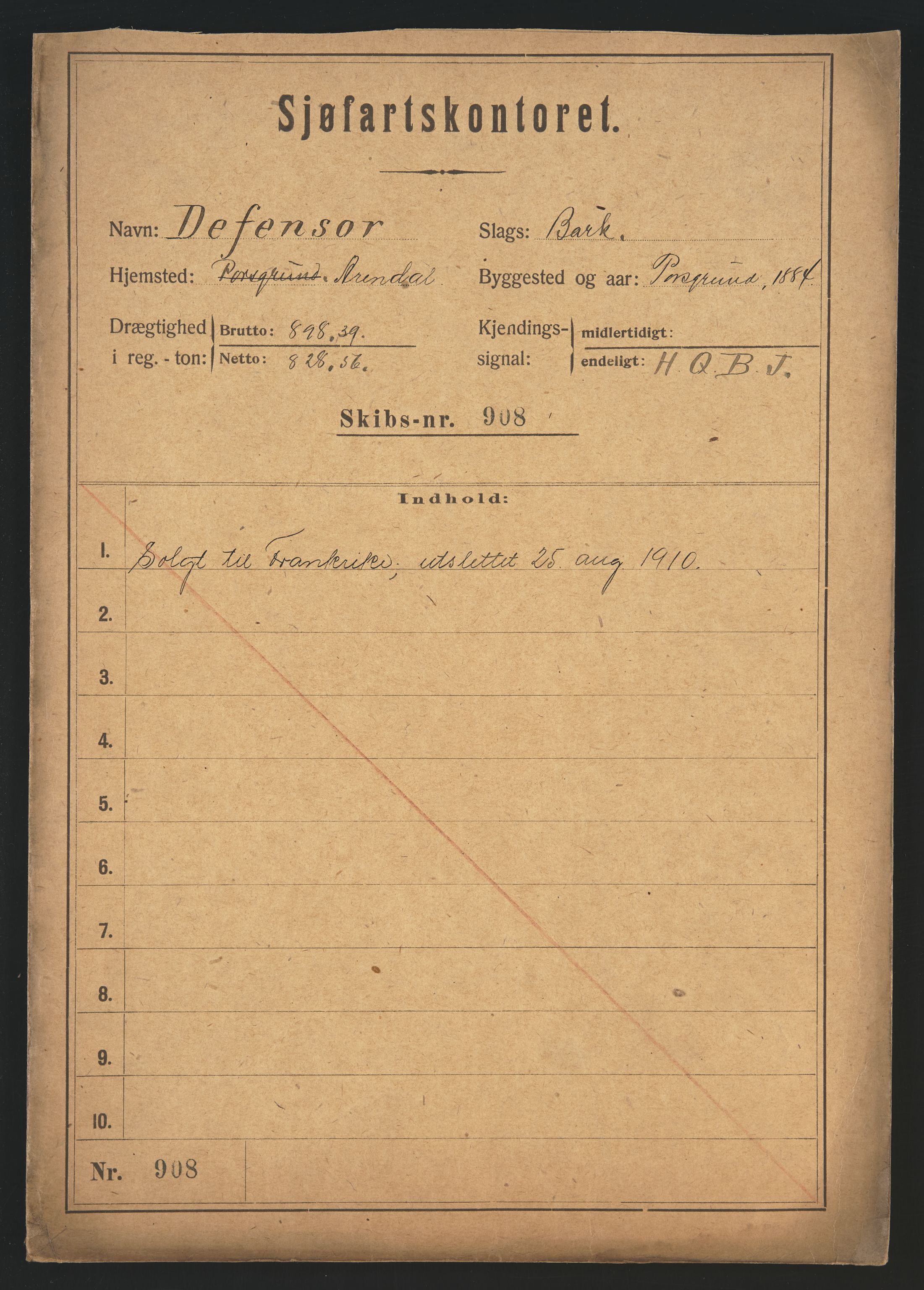 Sjøfartsdirektoratet med forløpere, skipsmapper slettede skip, RA/S-4998/F/Fa/L0235: --, 1847-1930, p. 414