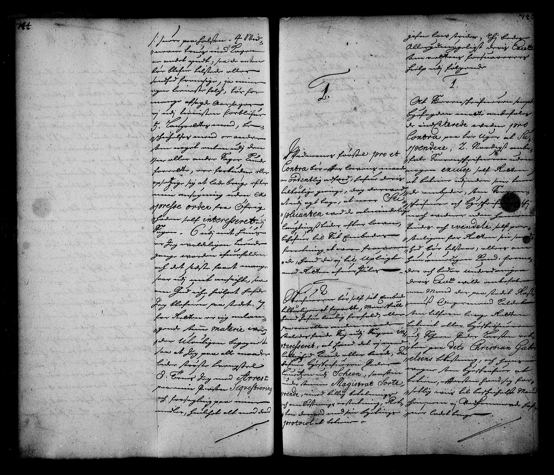 Stattholderembetet 1572-1771, AV/RA-EA-2870/Ae/L0008: Supplikasjons- og resolusjonsprotokoll, 1691, p. 744-745
