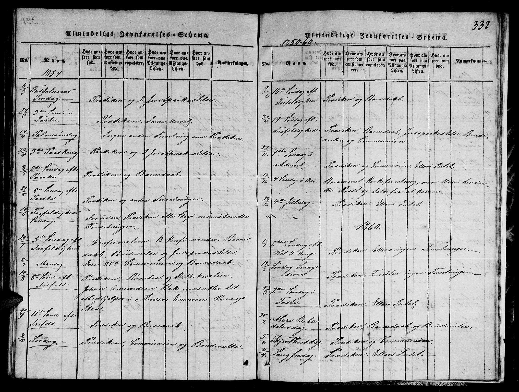 Ministerialprotokoller, klokkerbøker og fødselsregistre - Nord-Trøndelag, AV/SAT-A-1458/780/L0648: Parish register (copy) no. 780C01 /1, 1815-1870, p. 332