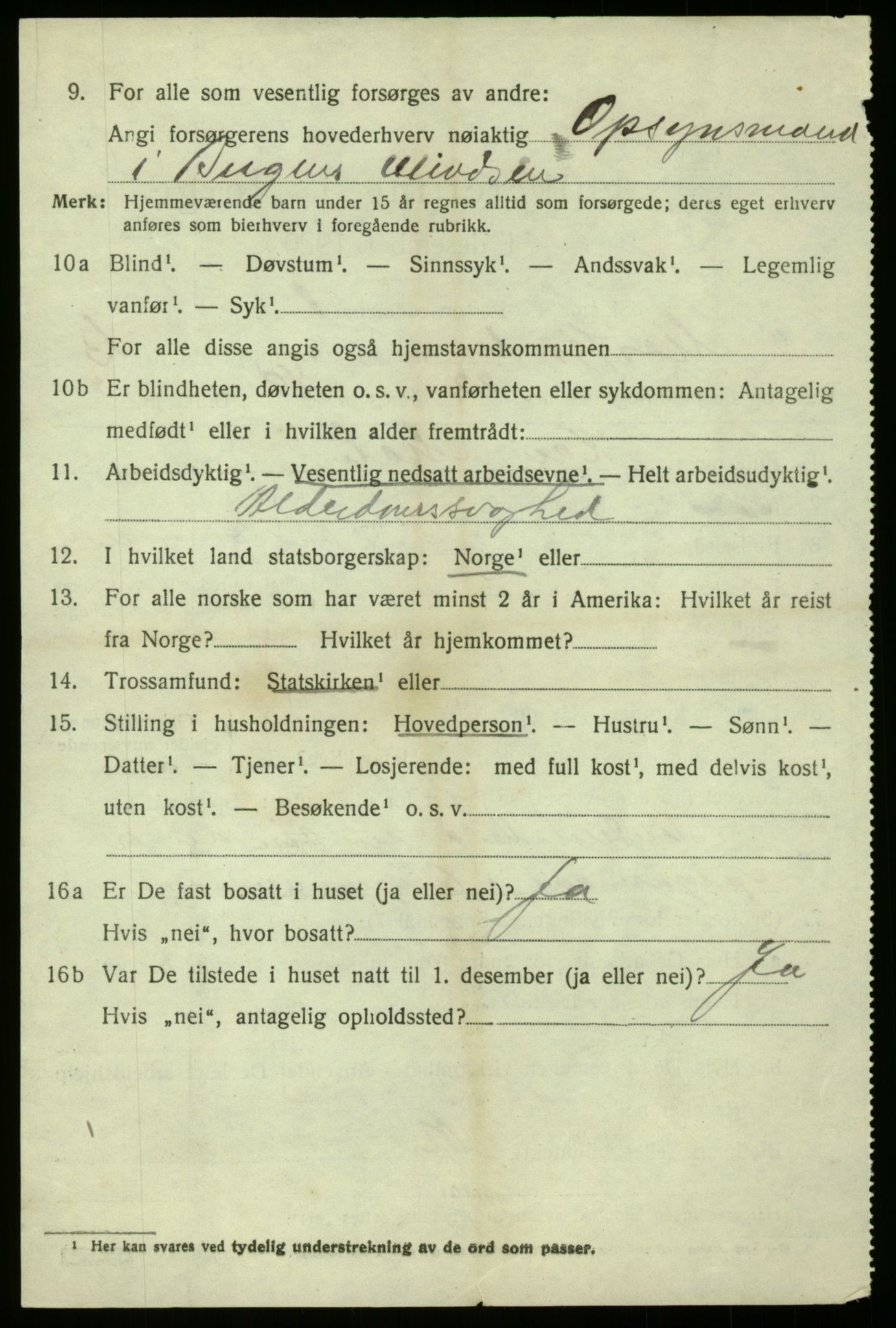SAB, 1920 census for Masfjorden, 1920, p. 5100