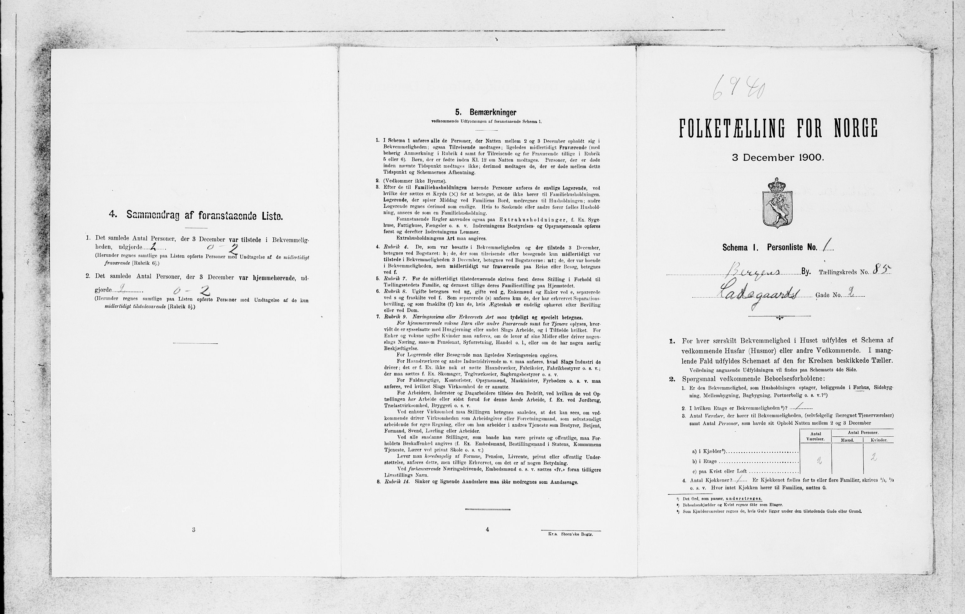 SAB, 1900 census for Bergen, 1900, p. 17956