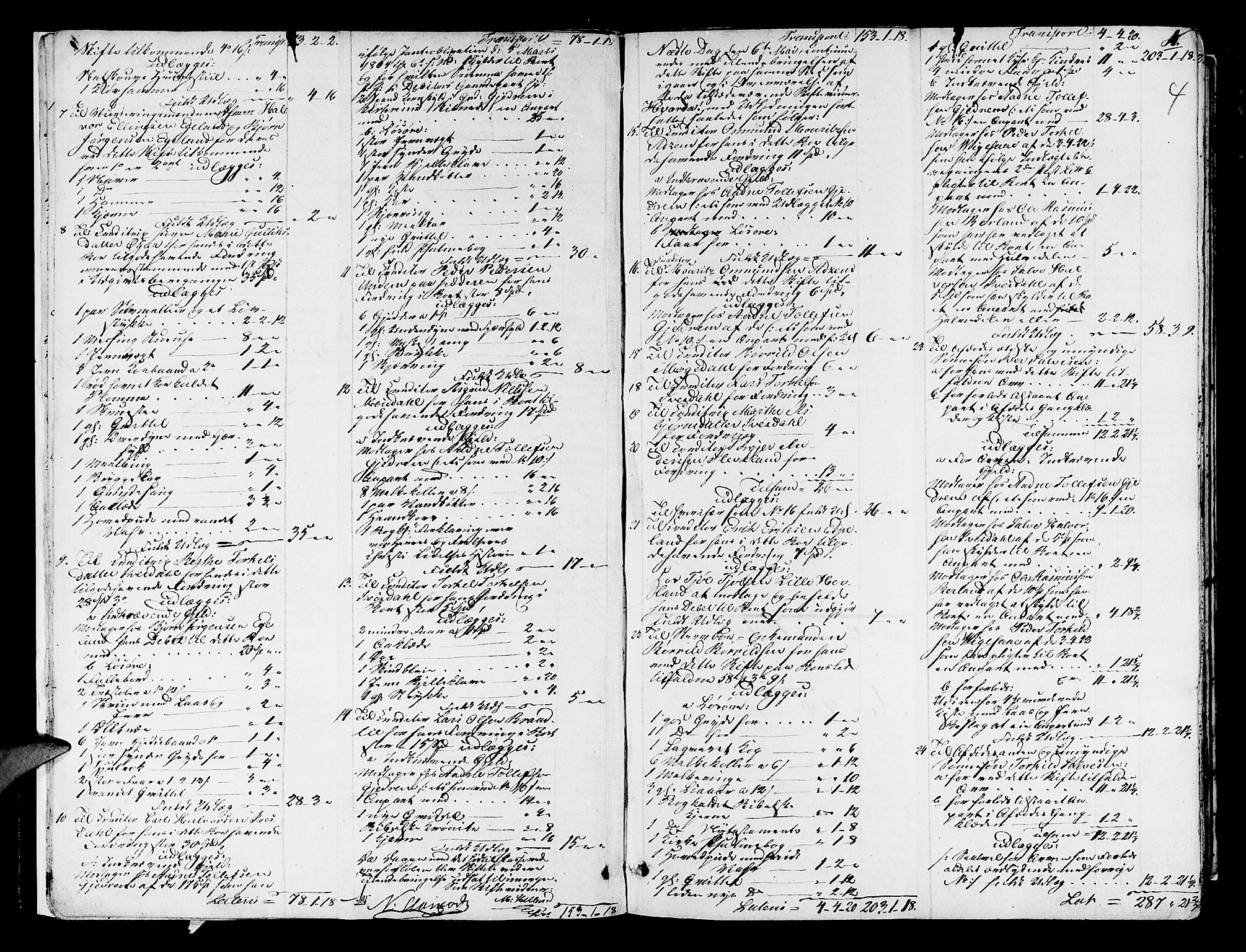 Jæren og Dalane sorenskriveri, AV/SAST-A-100306/5/50BB/L0002B: SKIFTEPROTOKOLL DALANE, 1830-1836, p. 3b-4a