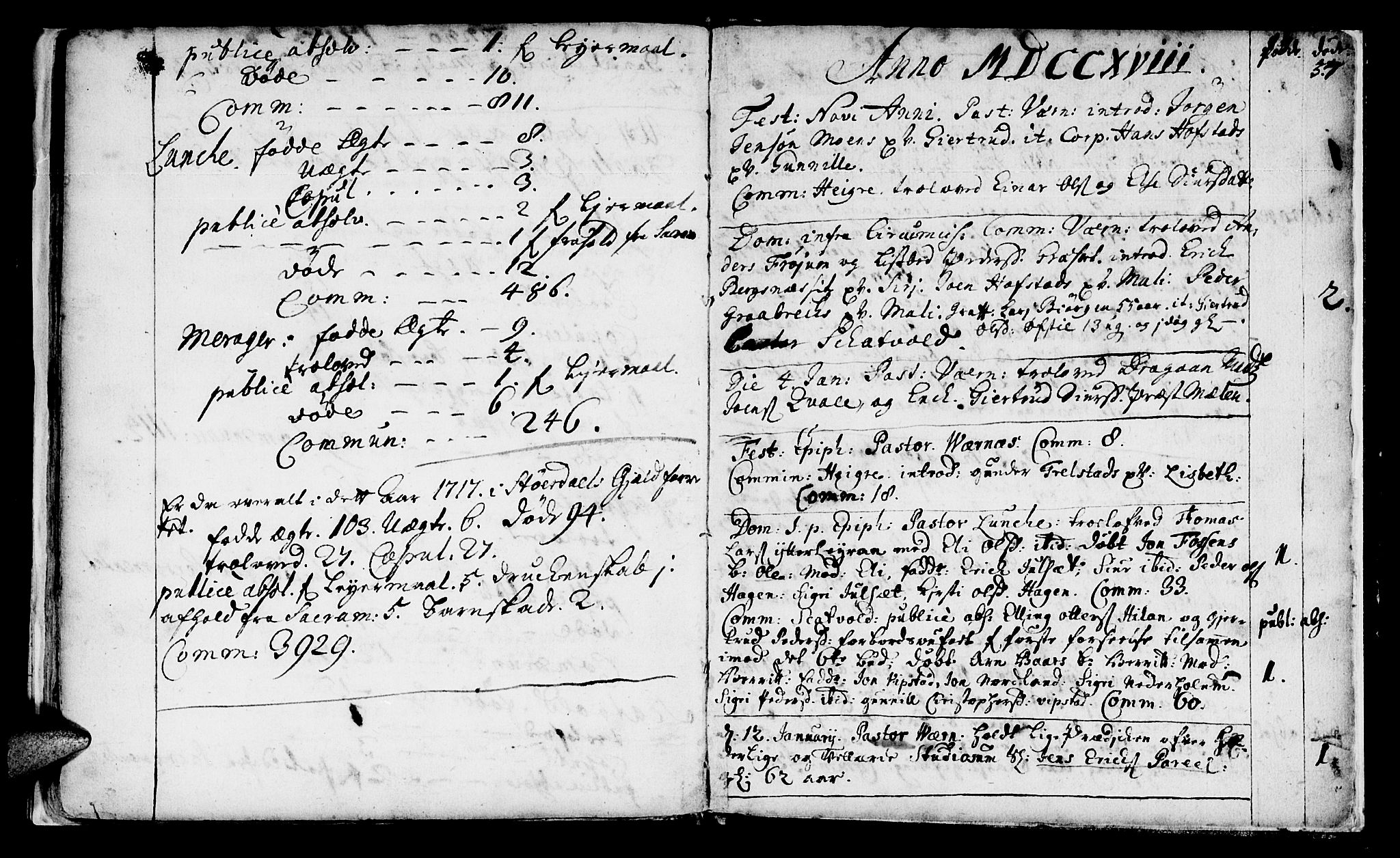 Ministerialprotokoller, klokkerbøker og fødselsregistre - Nord-Trøndelag, SAT/A-1458/709/L0054: Parish register (official) no. 709A02, 1714-1738, p. 57