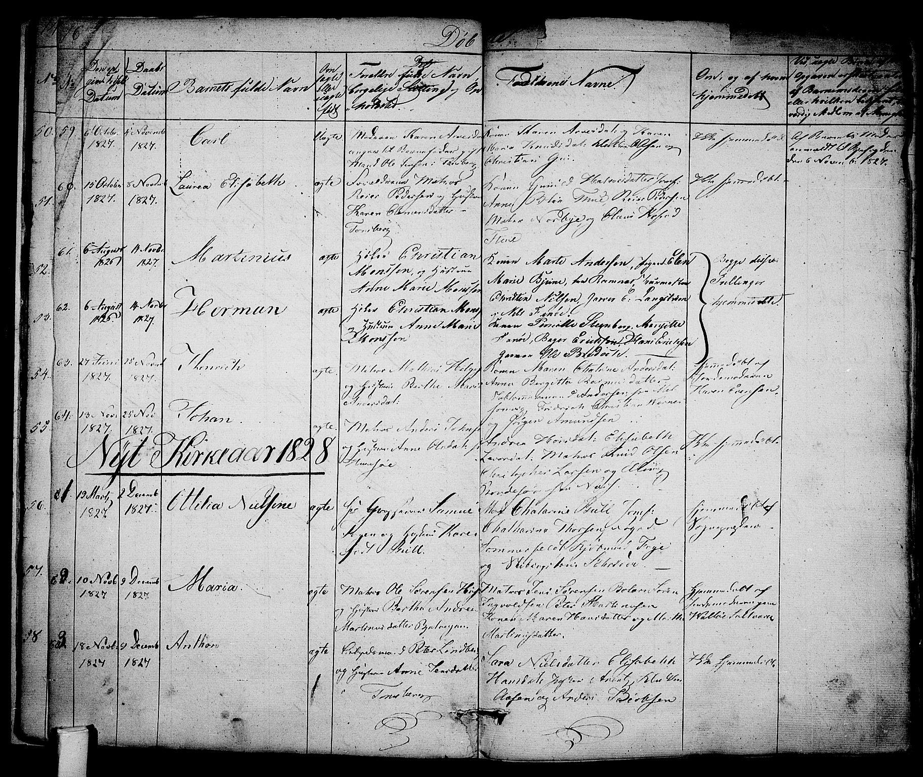 Tønsberg kirkebøker, AV/SAKO-A-330/F/Fa/L0005: Parish register (official) no. I 5, 1827-1836, p. 16-17