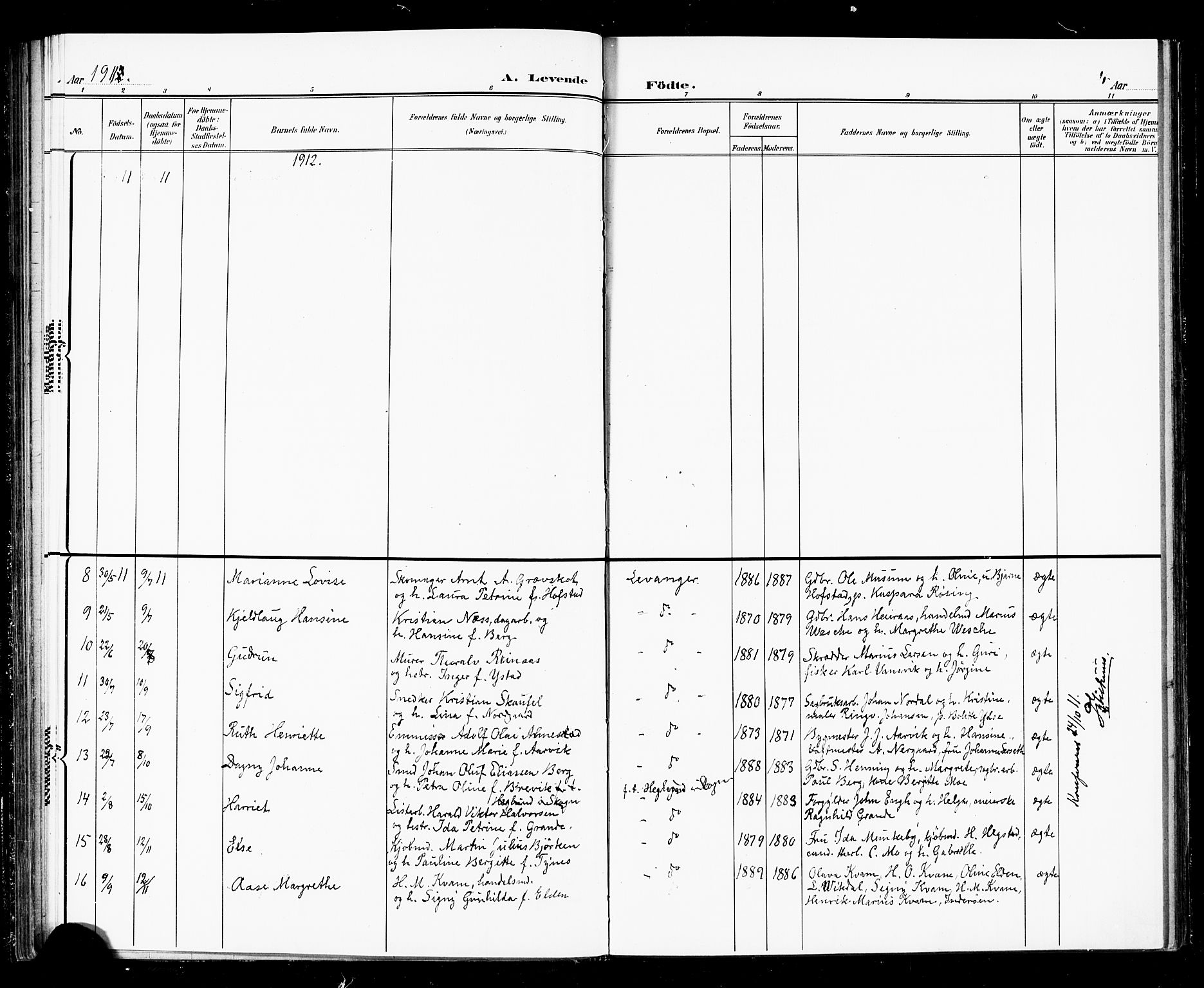 Ministerialprotokoller, klokkerbøker og fødselsregistre - Nord-Trøndelag, AV/SAT-A-1458/720/L0192: Parish register (copy) no. 720C01, 1880-1917, p. 46i