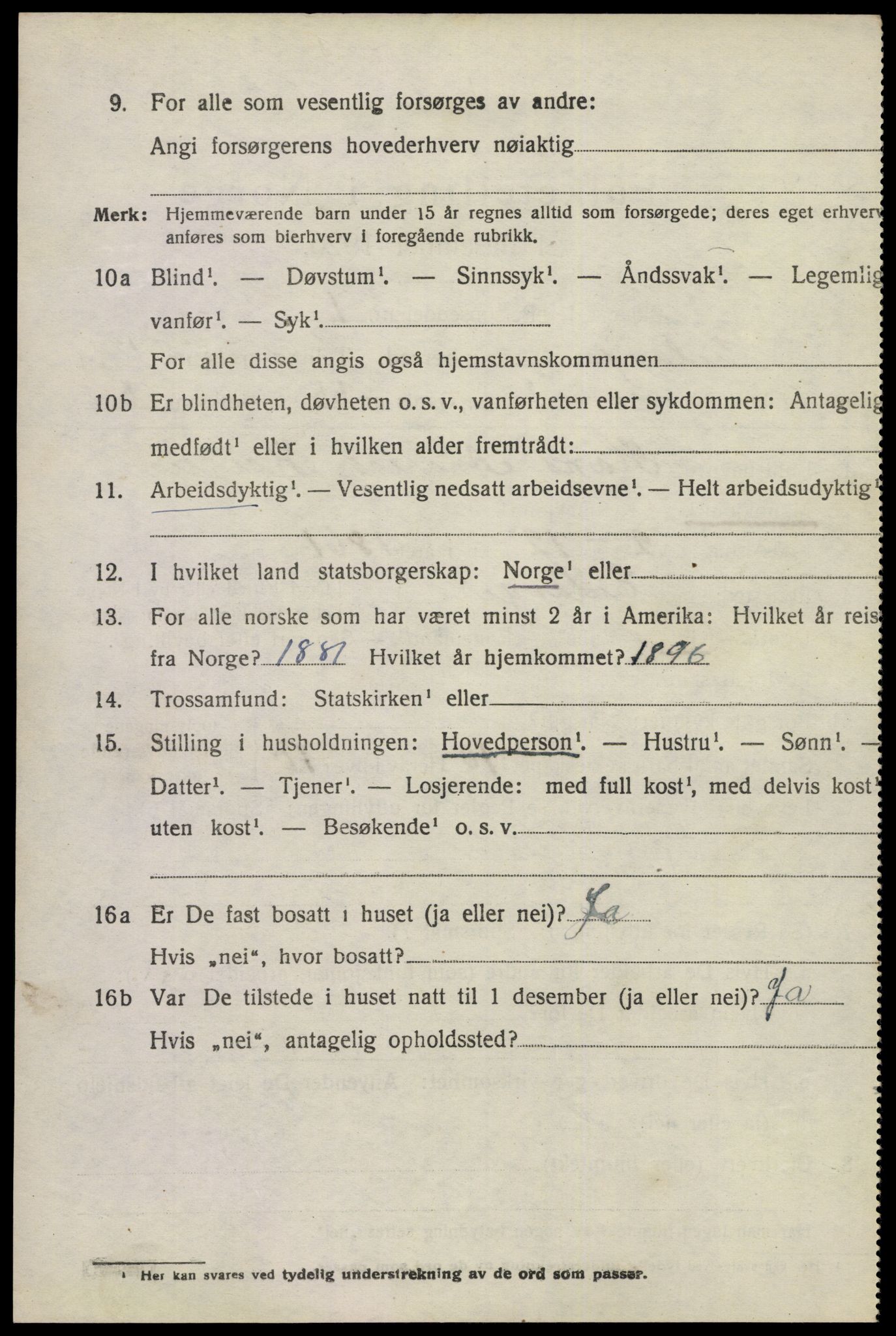 SAKO, 1920 census for Eidanger, 1920, p. 7509