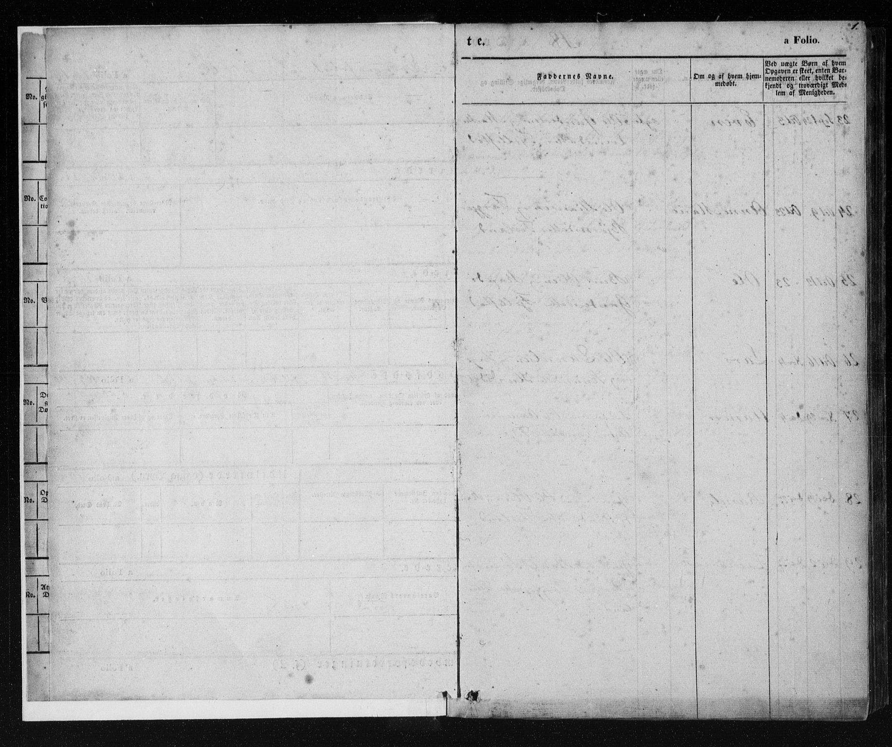 Holum sokneprestkontor, AV/SAK-1111-0022/F/Fa/Fab/L0005: Parish register (official) no. A 5, 1847-1874, p. 1