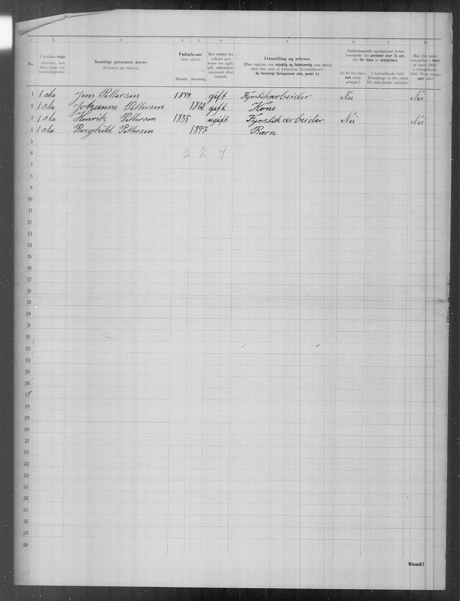 OBA, Municipal Census 1903 for Kristiania, 1903, p. 9422