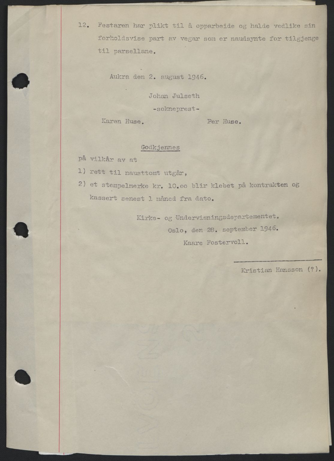 Romsdal sorenskriveri, AV/SAT-A-4149/1/2/2C: Mortgage book no. A21, 1946-1946, Diary no: : 2799/1946