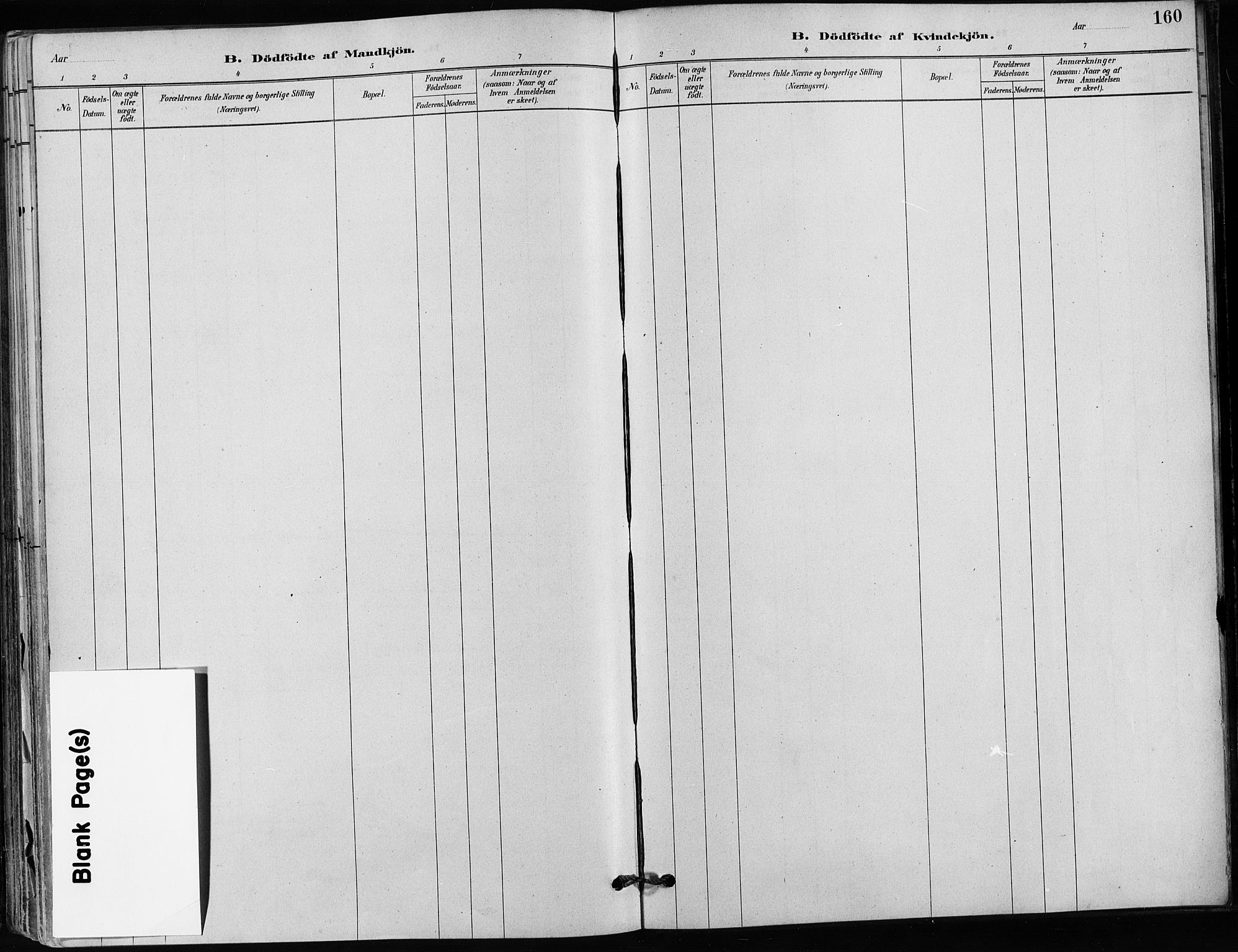 Kampen prestekontor Kirkebøker, SAO/A-10853/F/Fa/L0001: Parish register (official) no. I 1, 1880-1886, p. 160