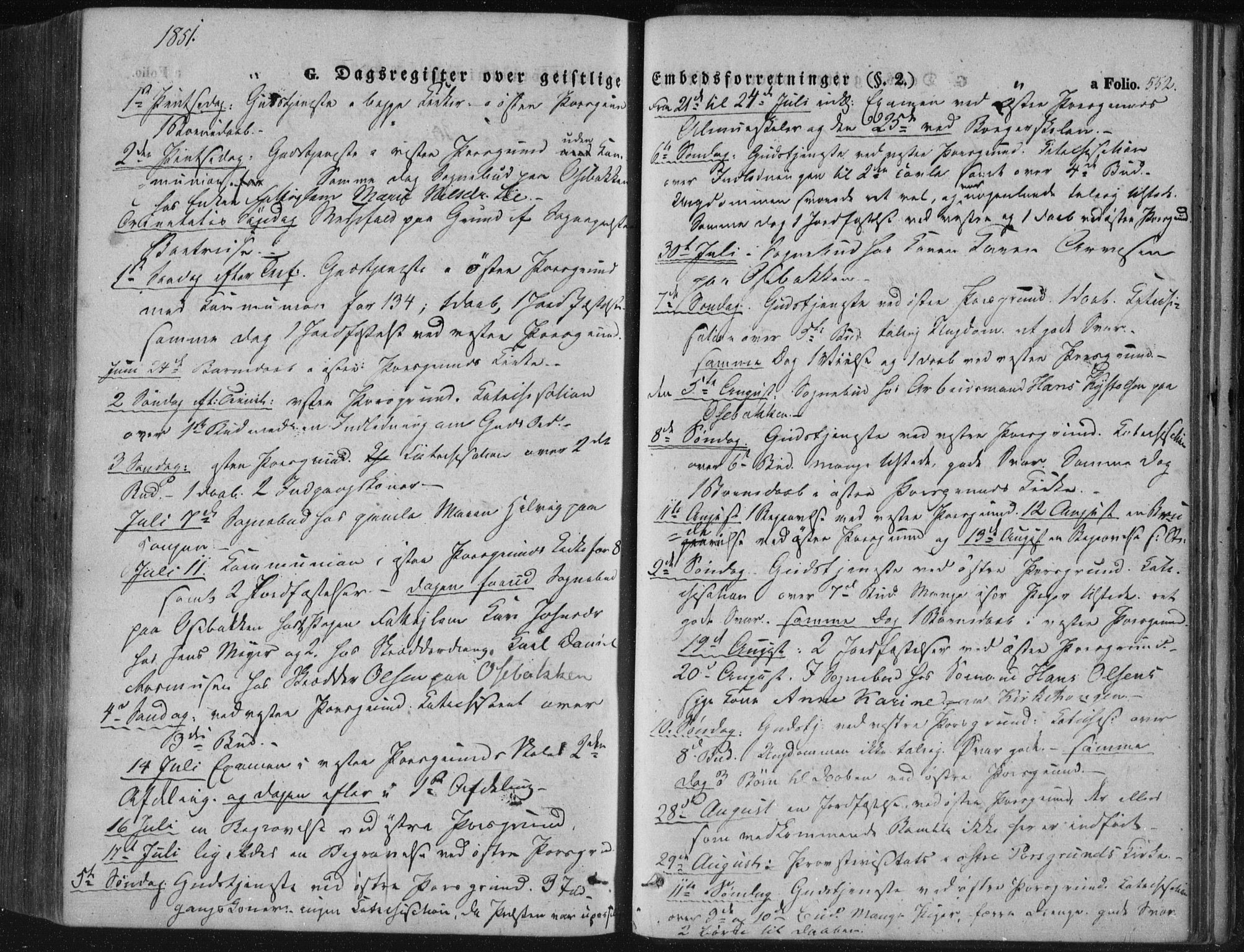 Porsgrunn kirkebøker , AV/SAKO-A-104/F/Fa/L0006: Parish register (official) no. 6, 1841-1857, p. 552