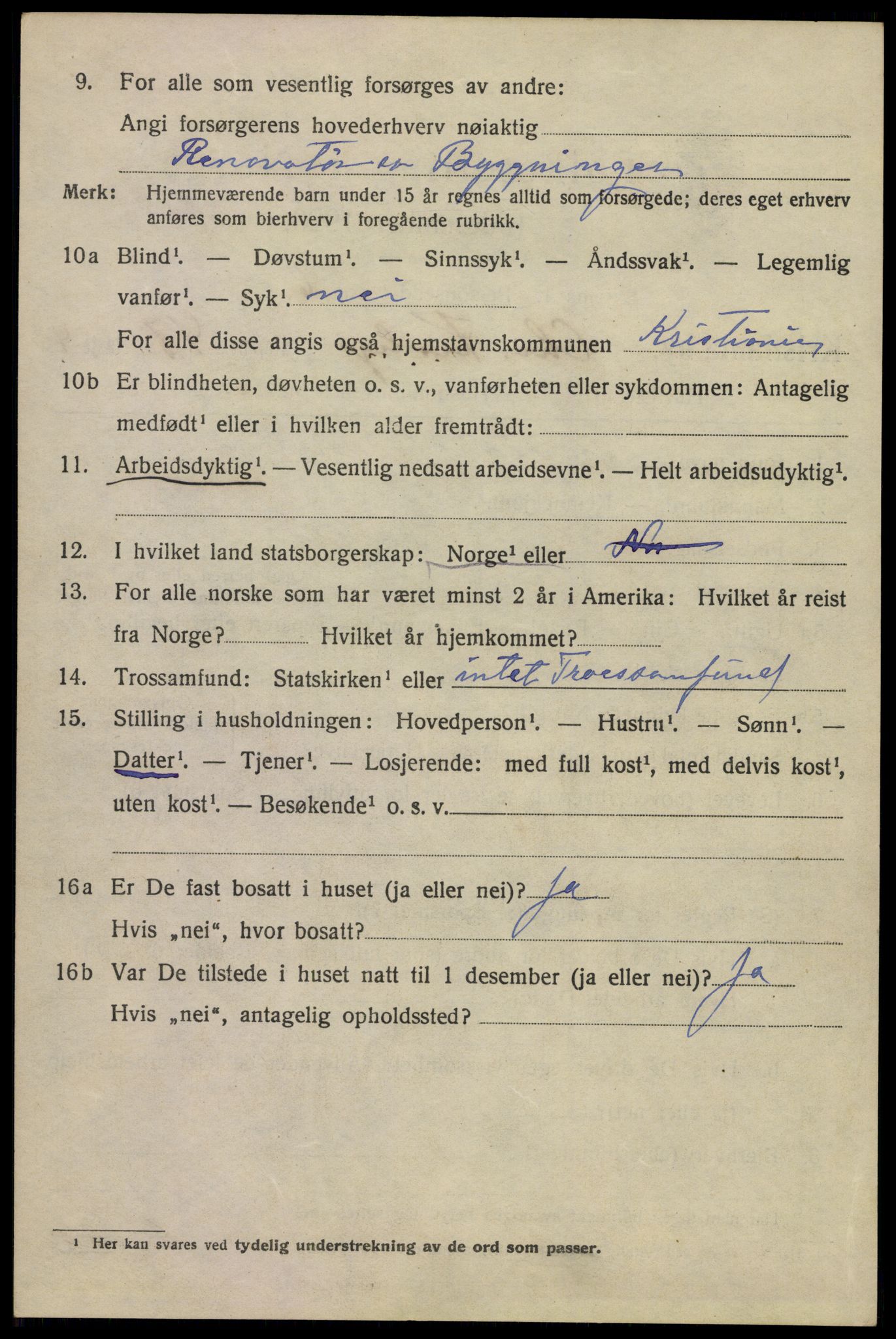 SAO, 1920 census for Kristiania, 1920, p. 184612