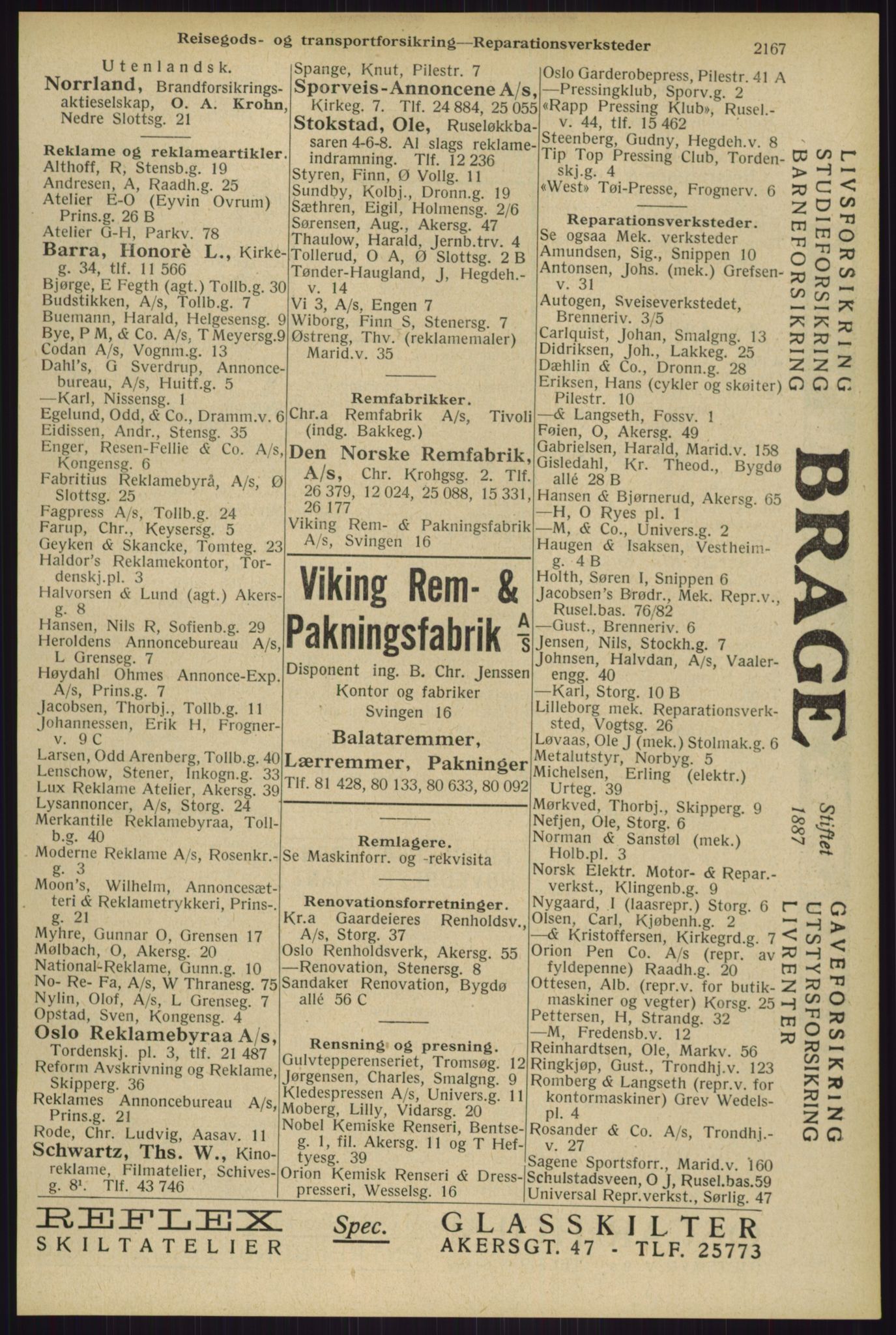 Kristiania/Oslo adressebok, PUBL/-, 1929, p. 2167