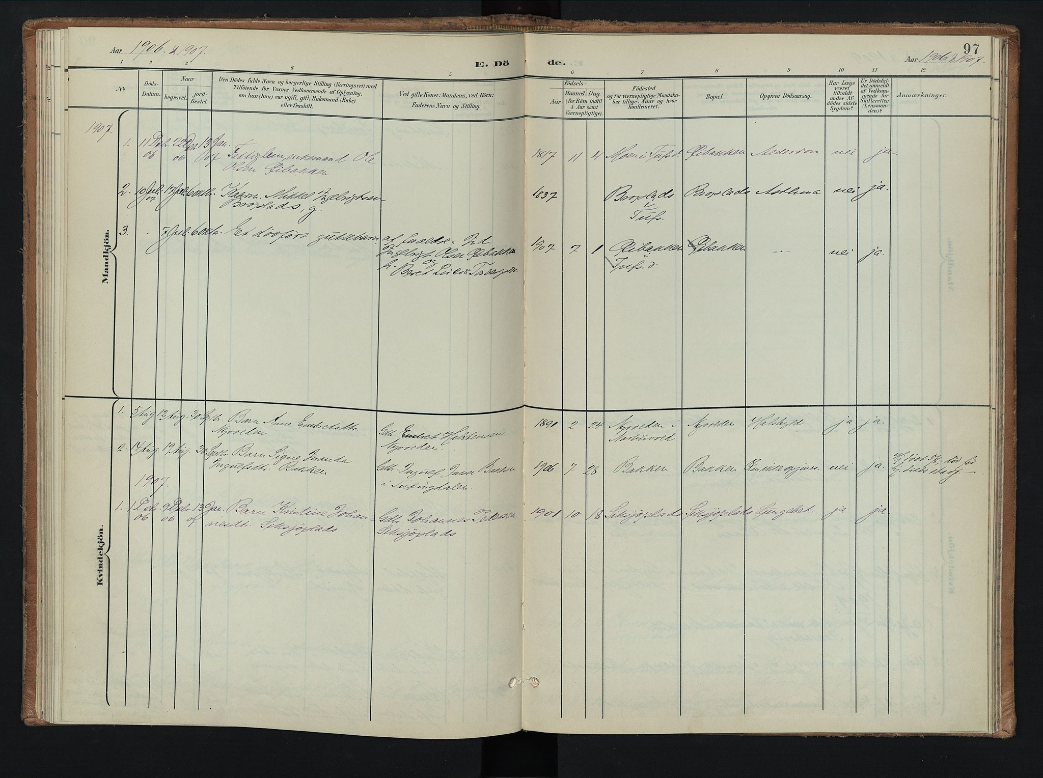 Tolga prestekontor, AV/SAH-PREST-062/K/L0010: Parish register (official) no. 10, 1901-1915, p. 97