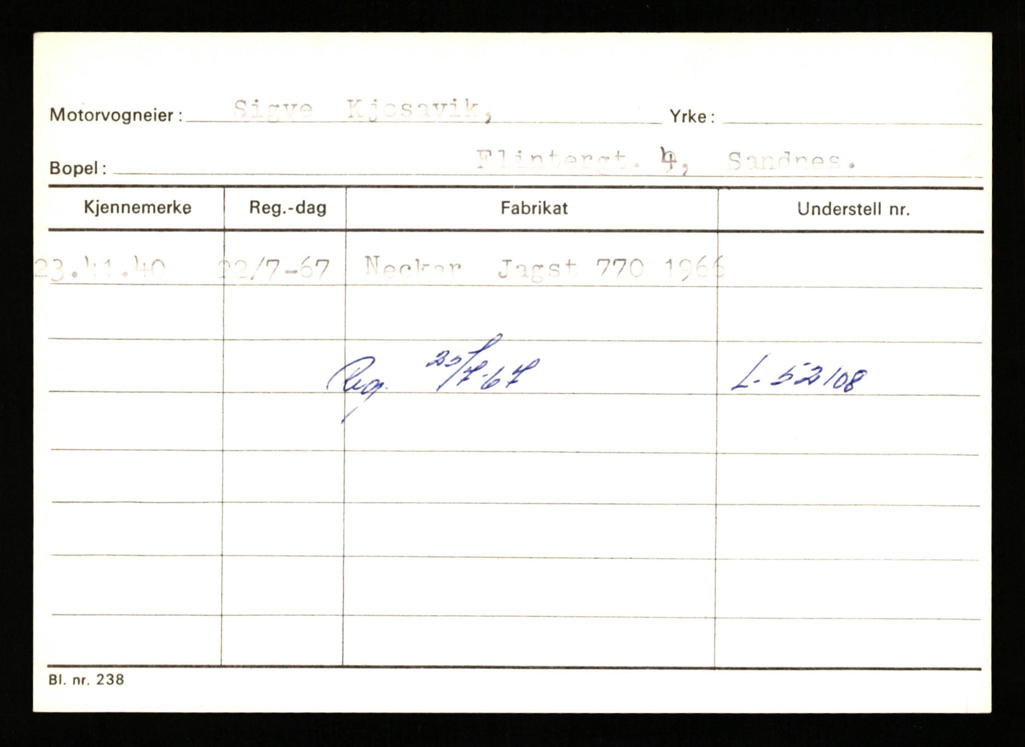 Stavanger trafikkstasjon, AV/SAST-A-101942/0/G/L0010: Registreringsnummer: 130000 - 239953, 1930-1971, p. 2969