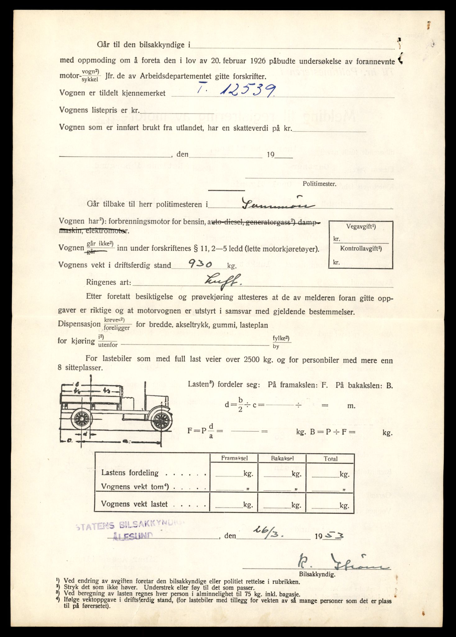 Møre og Romsdal vegkontor - Ålesund trafikkstasjon, AV/SAT-A-4099/F/Fe/L0044: Registreringskort for kjøretøy T 14205 - T 14319, 1927-1998, p. 1329