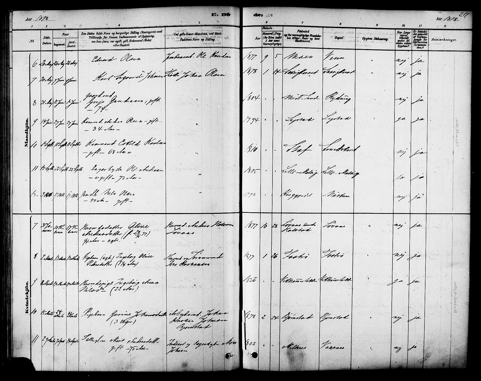 Ministerialprotokoller, klokkerbøker og fødselsregistre - Sør-Trøndelag, AV/SAT-A-1456/616/L0410: Parish register (official) no. 616A07, 1878-1893, p. 217