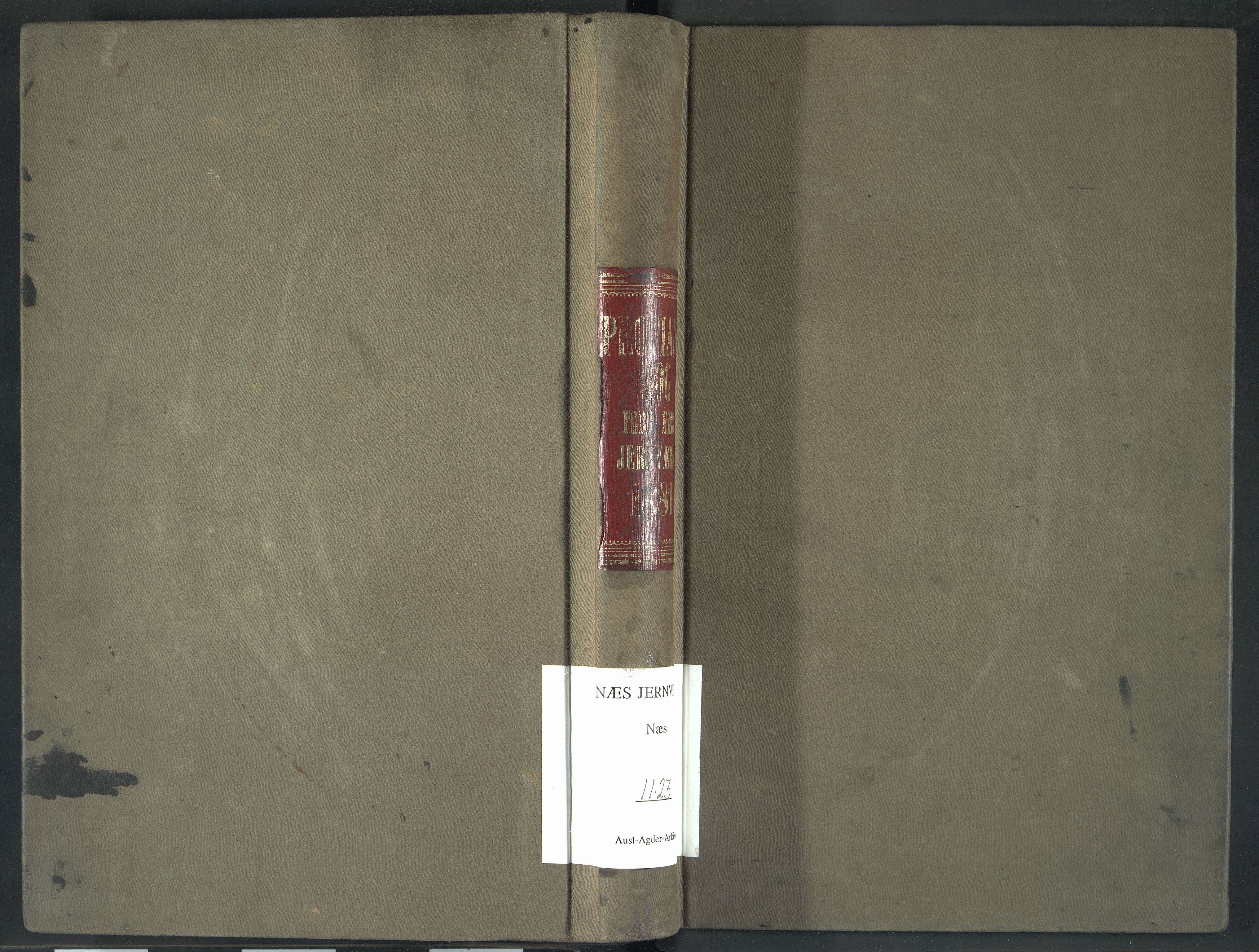 Næs Jernverk, NESJ/NJM-004/11/L0023: Proviant-bok, 1881
