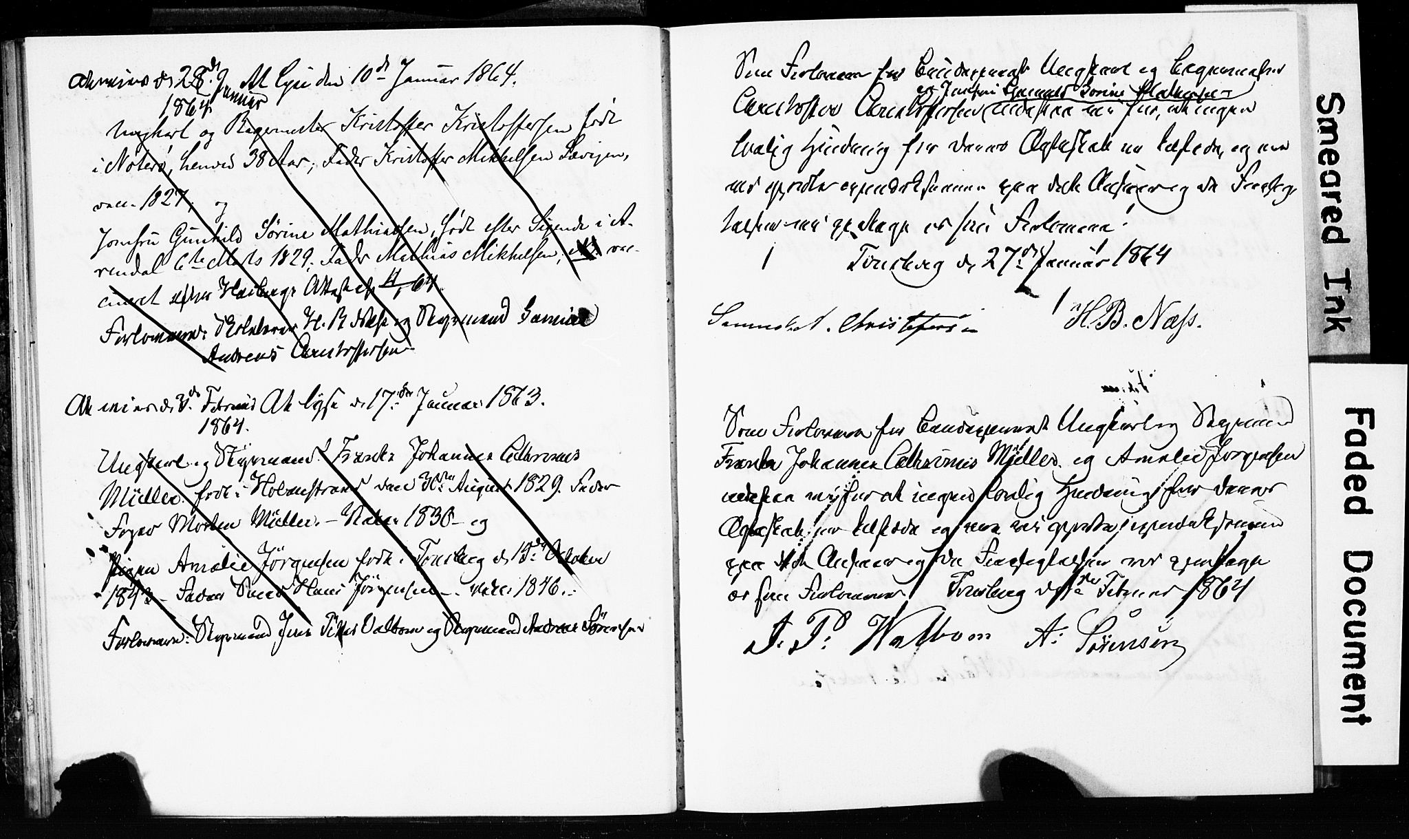 Tønsberg kirkebøker, AV/SAKO-A-330/H/Ha/L0002: Banns register no. 2, 1862-1868