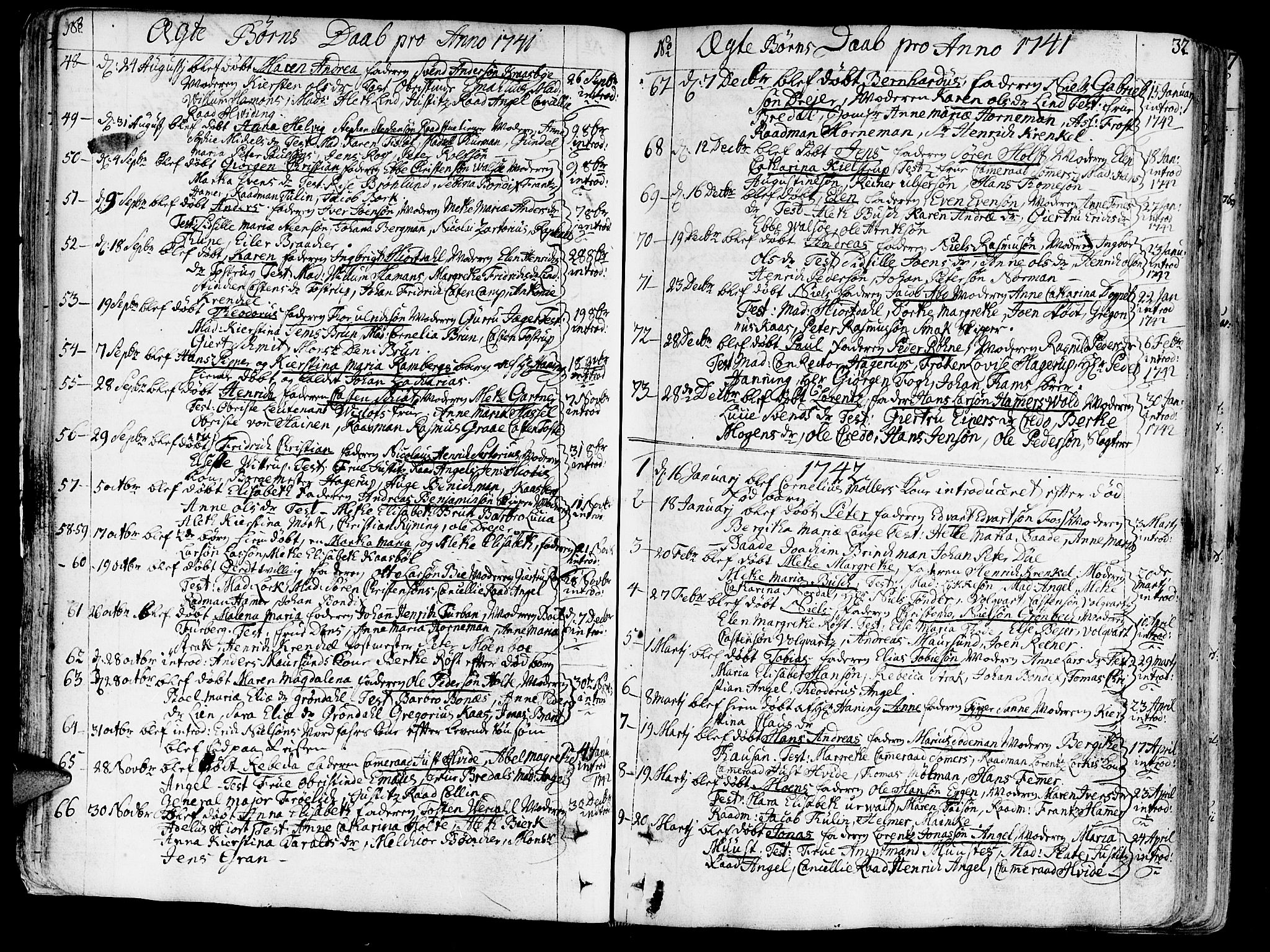 Ministerialprotokoller, klokkerbøker og fødselsregistre - Sør-Trøndelag, SAT/A-1456/602/L0103: Parish register (official) no. 602A01, 1732-1774, p. 32