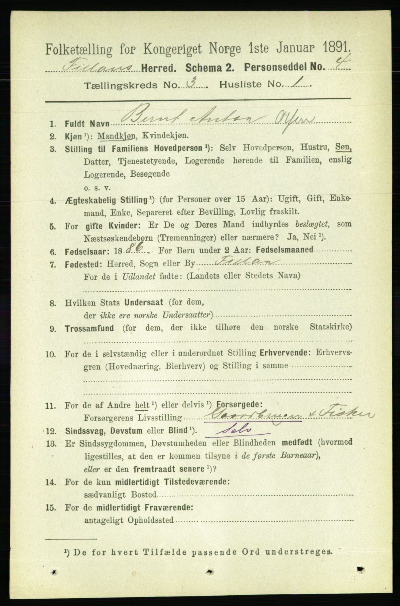 RA, 1891 census for 1616 Fillan, 1891, p. 459