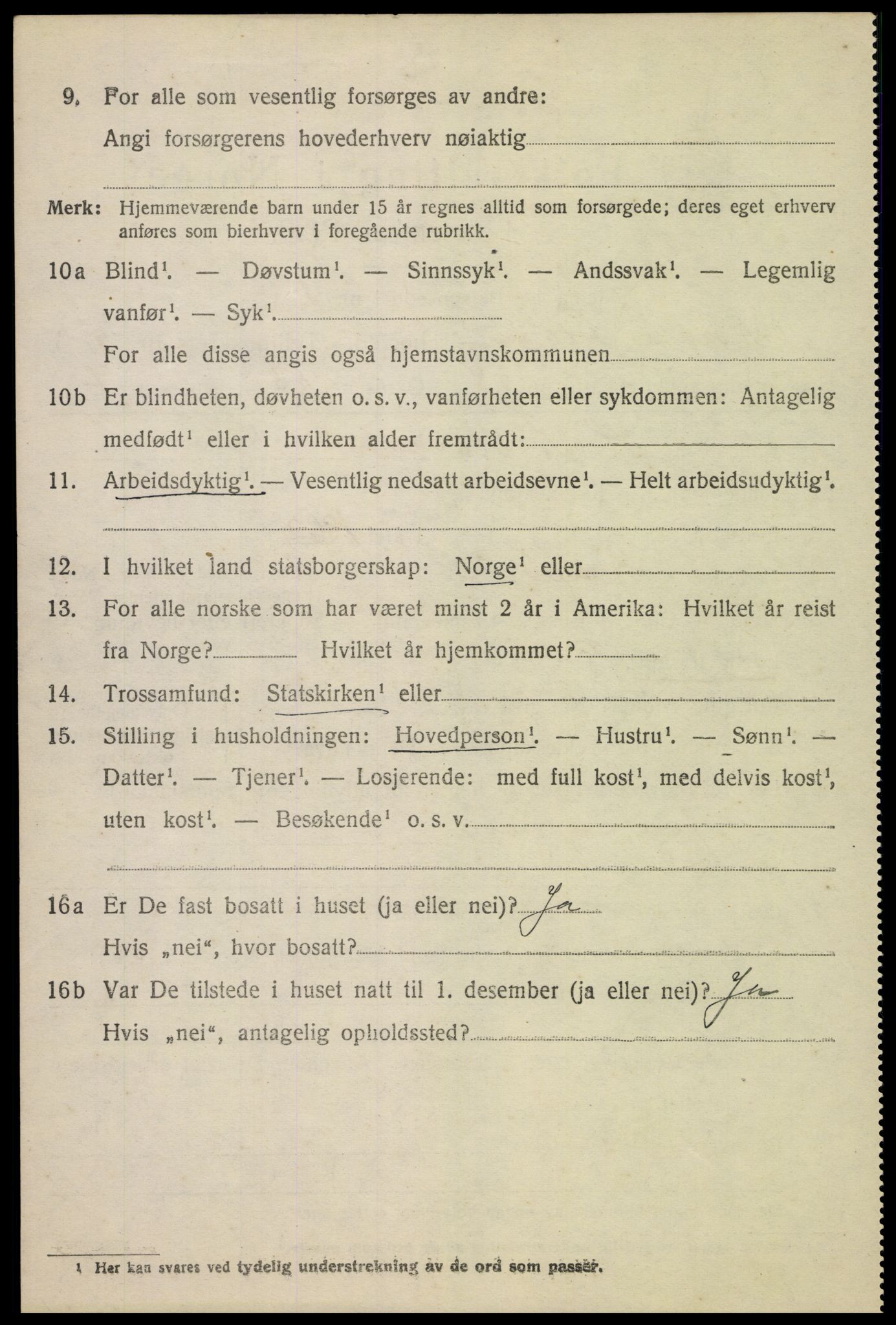 SAH, 1920 census for Nord-Fron, 1920, p. 5377