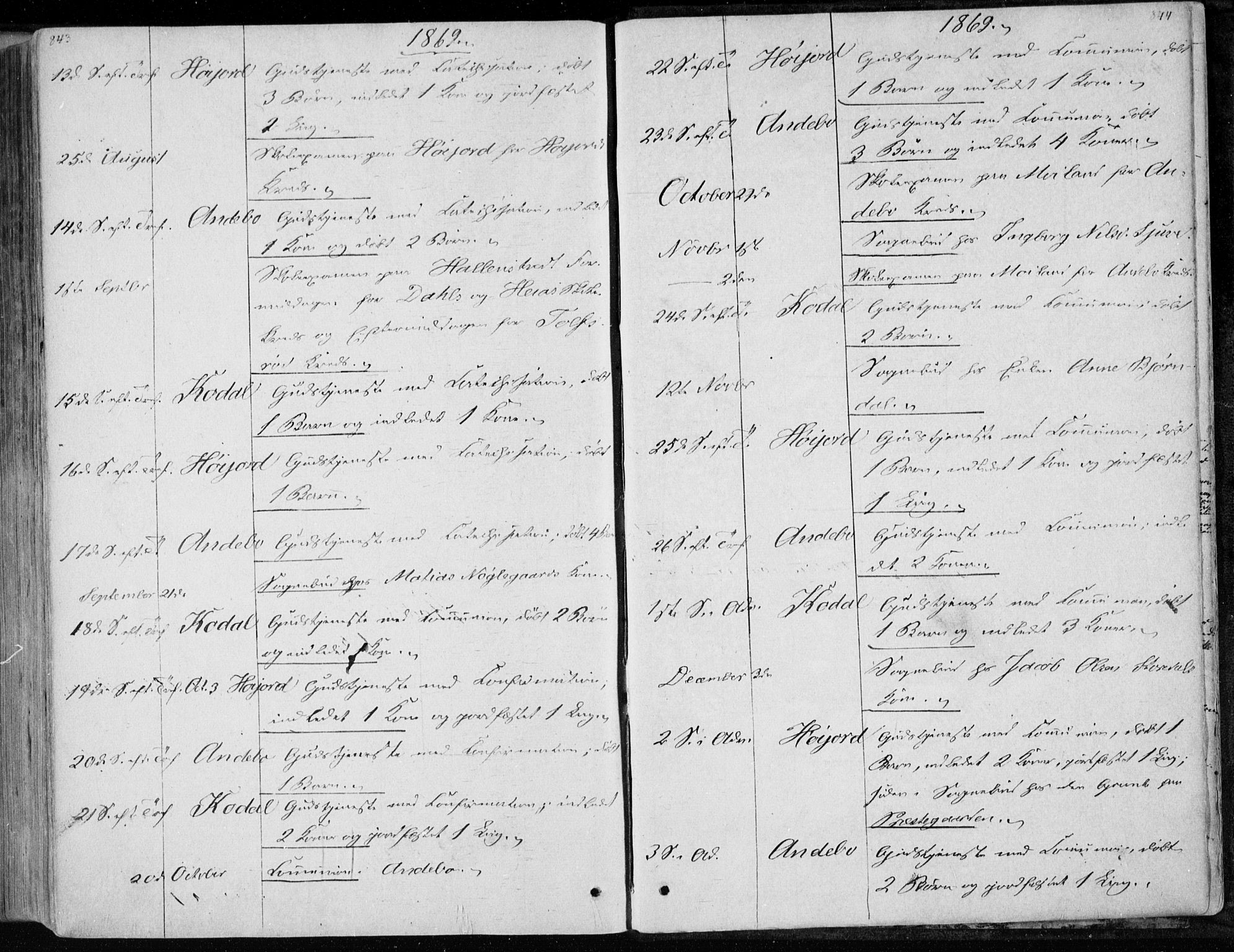 Andebu kirkebøker, AV/SAKO-A-336/F/Fa/L0005: Parish register (official) no. 5, 1857-1870, p. 843-844