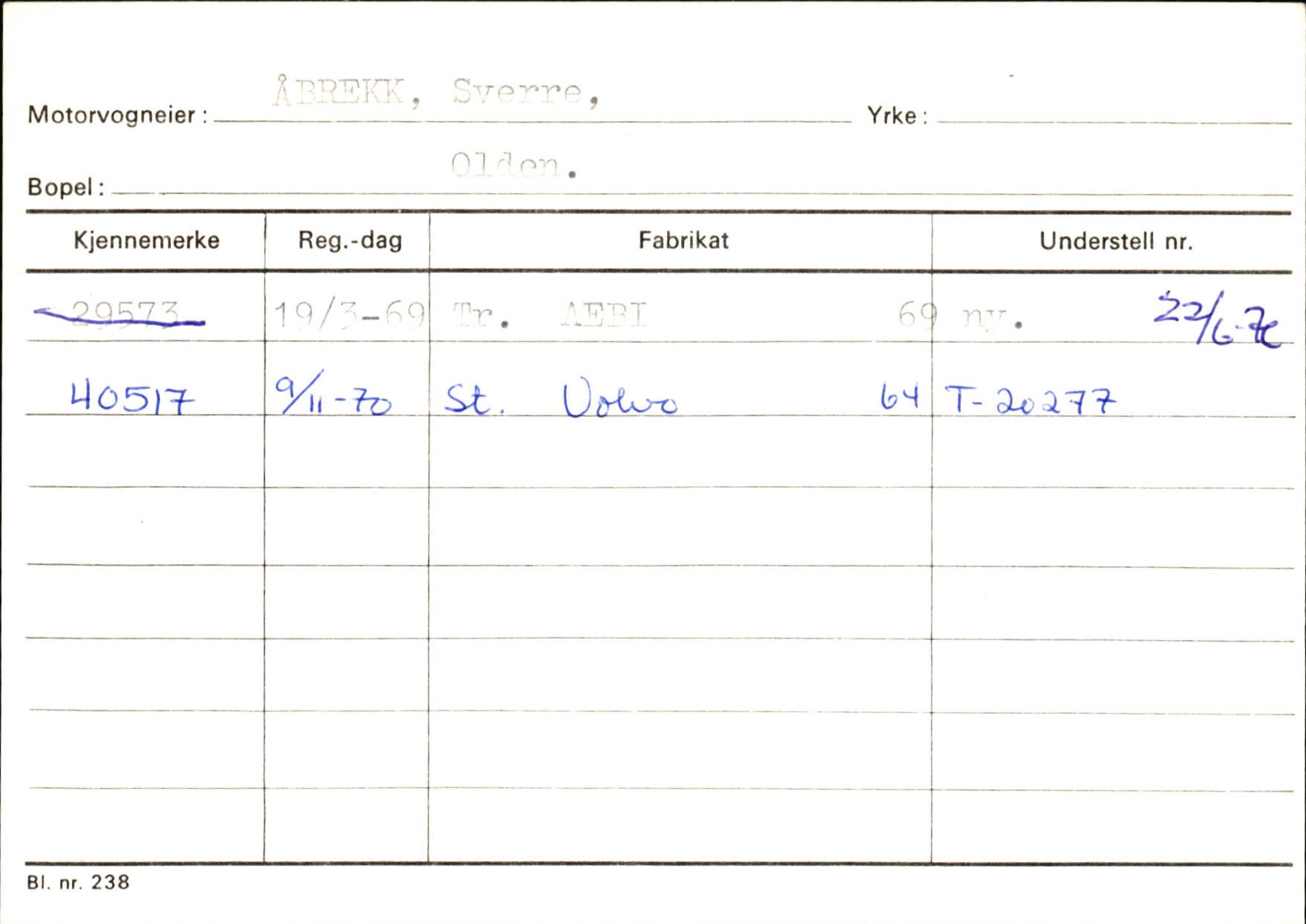 Statens vegvesen, Sogn og Fjordane vegkontor, SAB/A-5301/4/F/L0131: Eigarregister Høyanger P-Å. Stryn S-Å, 1945-1975, p. 2527