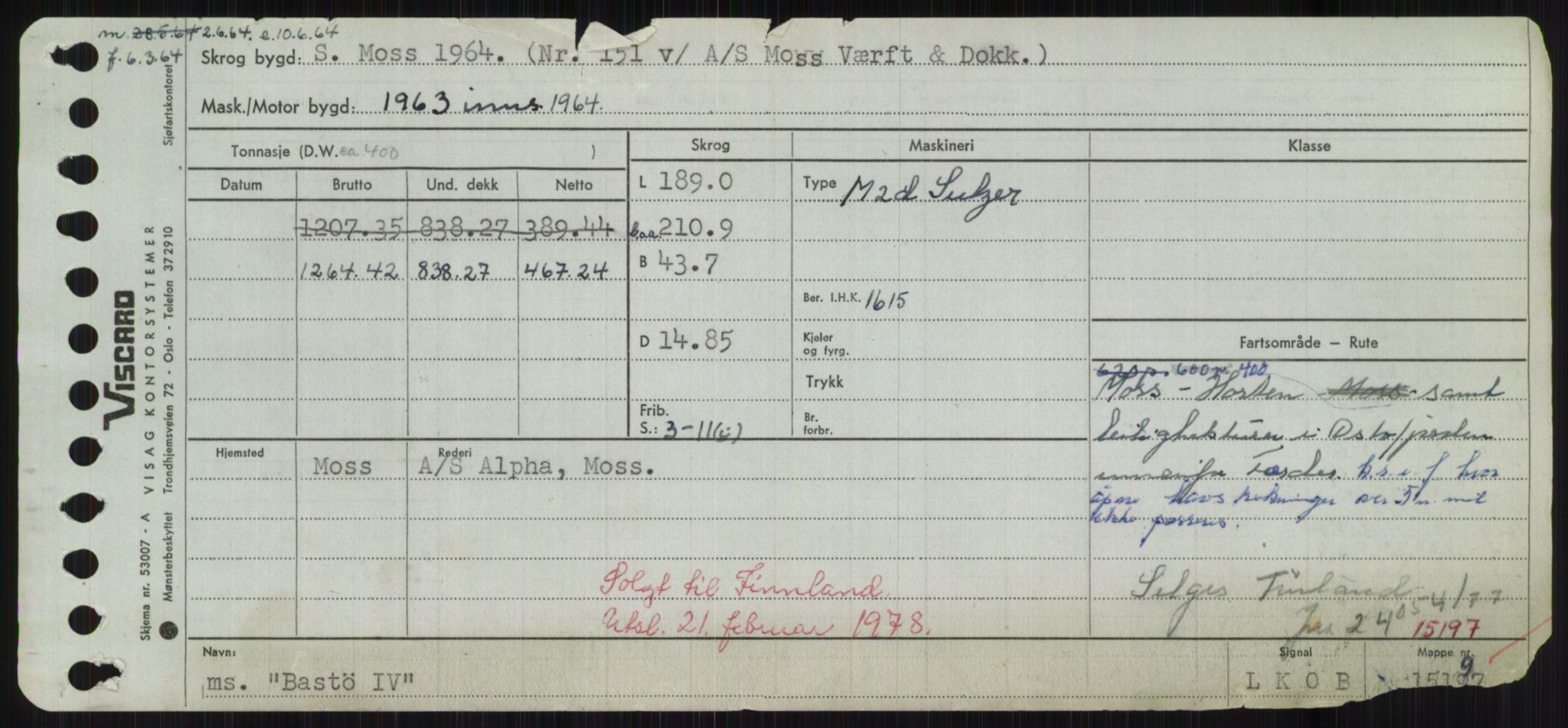 Sjøfartsdirektoratet med forløpere, Skipsmålingen, AV/RA-S-1627/H/Hd/L0003: Fartøy, B-Bev, p. 371