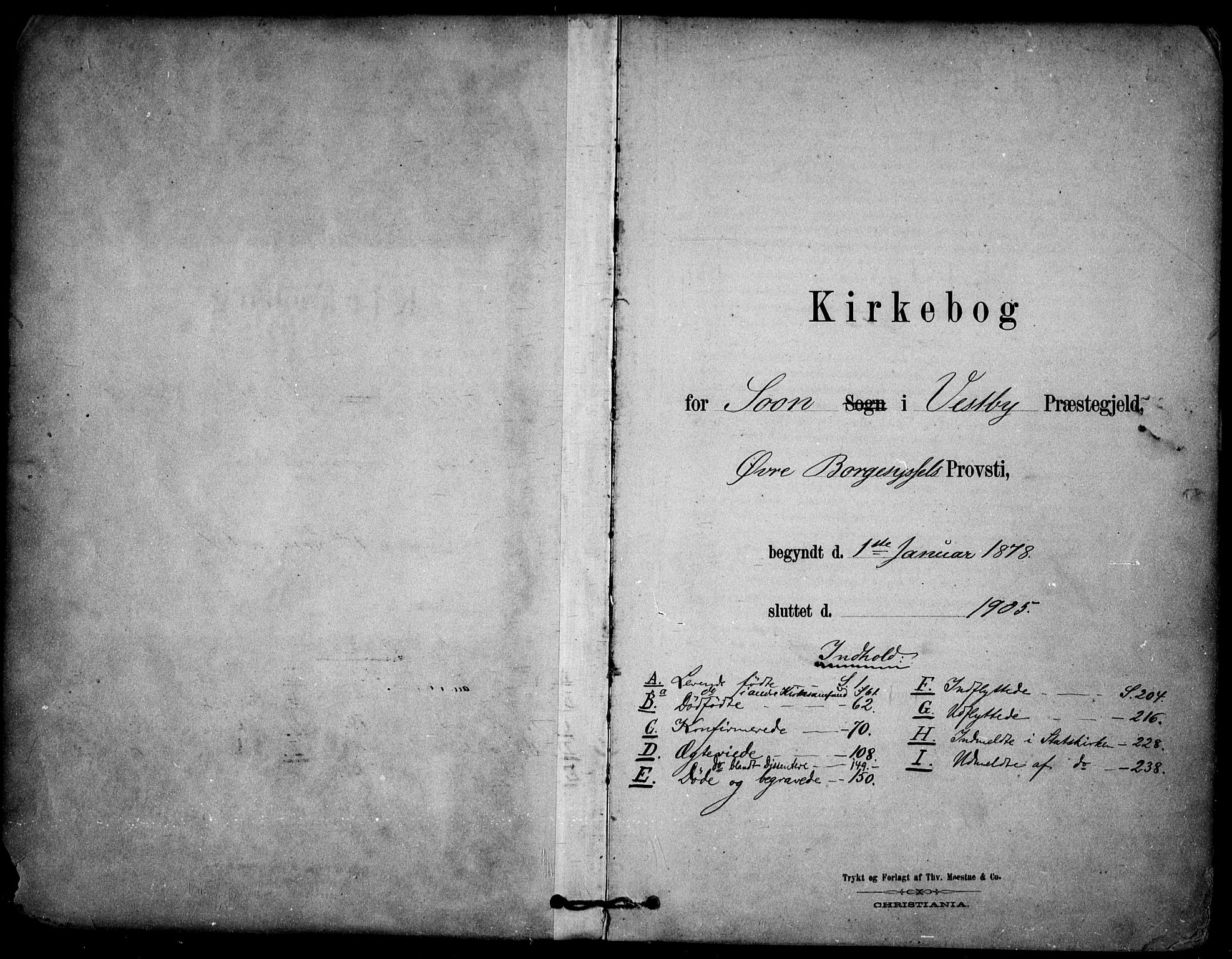 Vestby prestekontor Kirkebøker, AV/SAO-A-10893/F/Fc/L0001: Parish register (official) no. III 1, 1878-1906