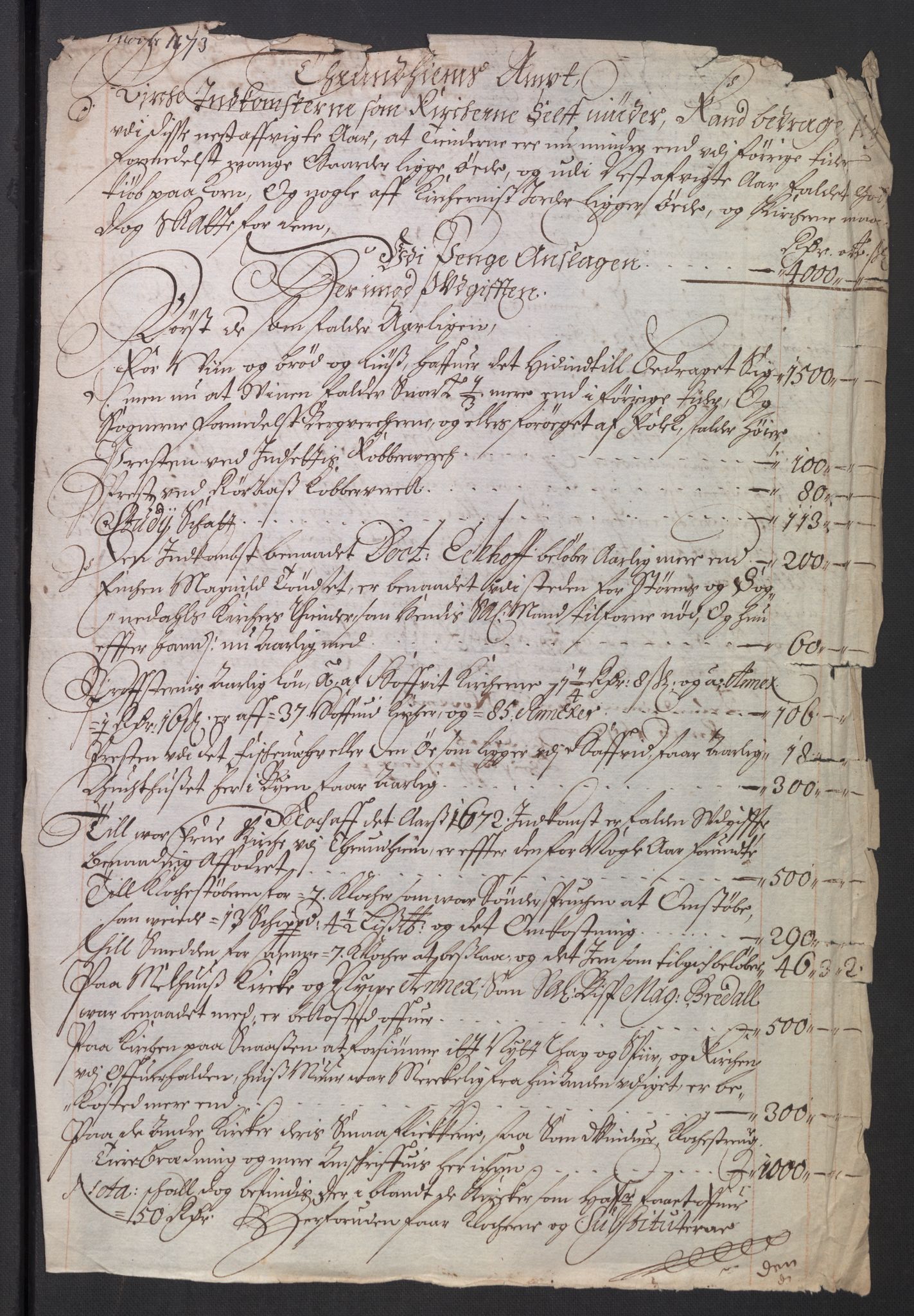 Rentekammeret inntil 1814, Reviderte regnskaper, Kirkeregnskap, AV/RA-EA-4067/Rf/L0121: Kirkeregnskap, 1656-1679, p. 258