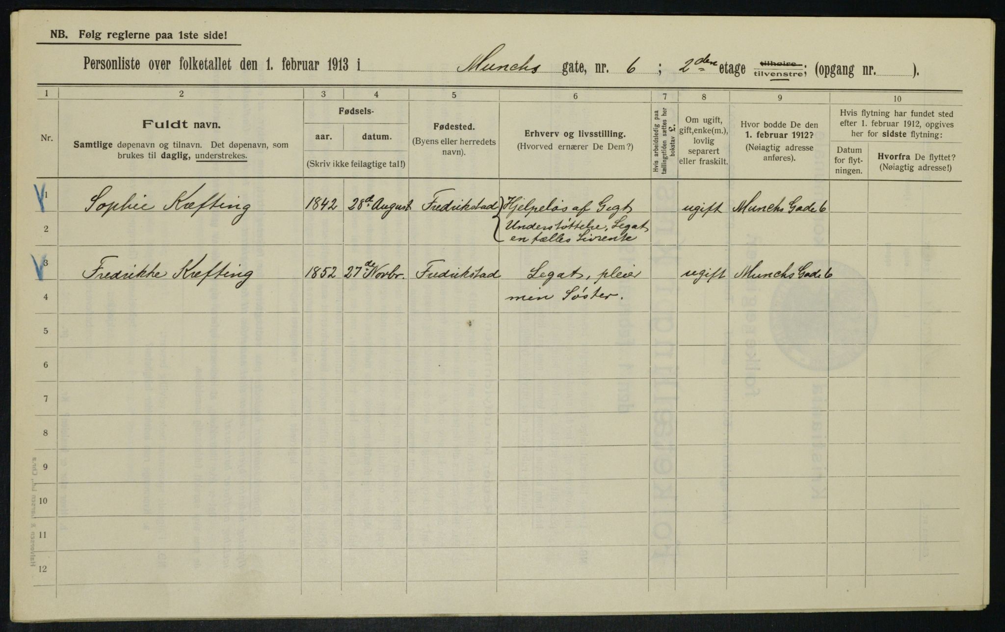 OBA, Municipal Census 1913 for Kristiania, 1913, p. 66573