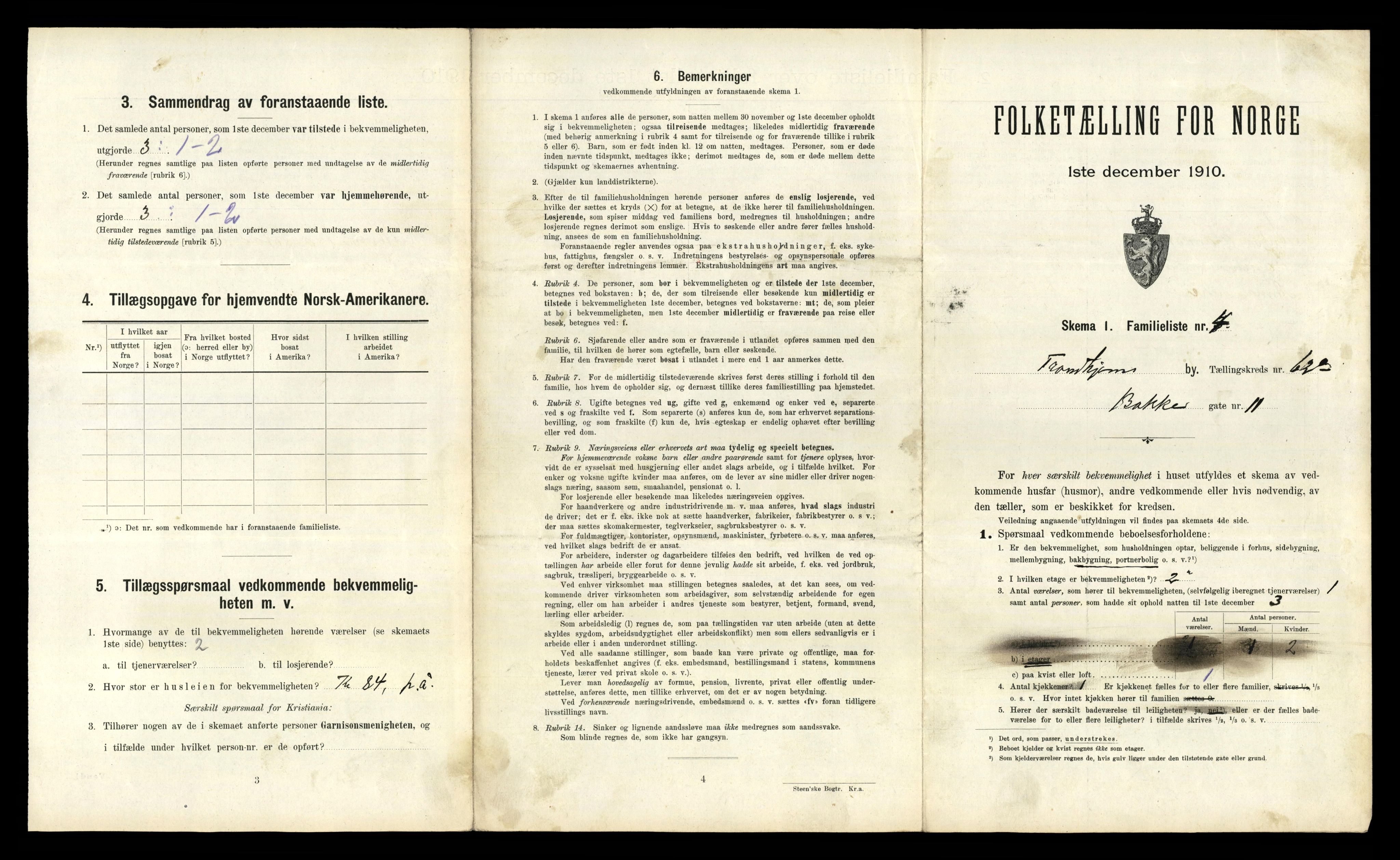 RA, 1910 census for Trondheim, 1910, p. 16553