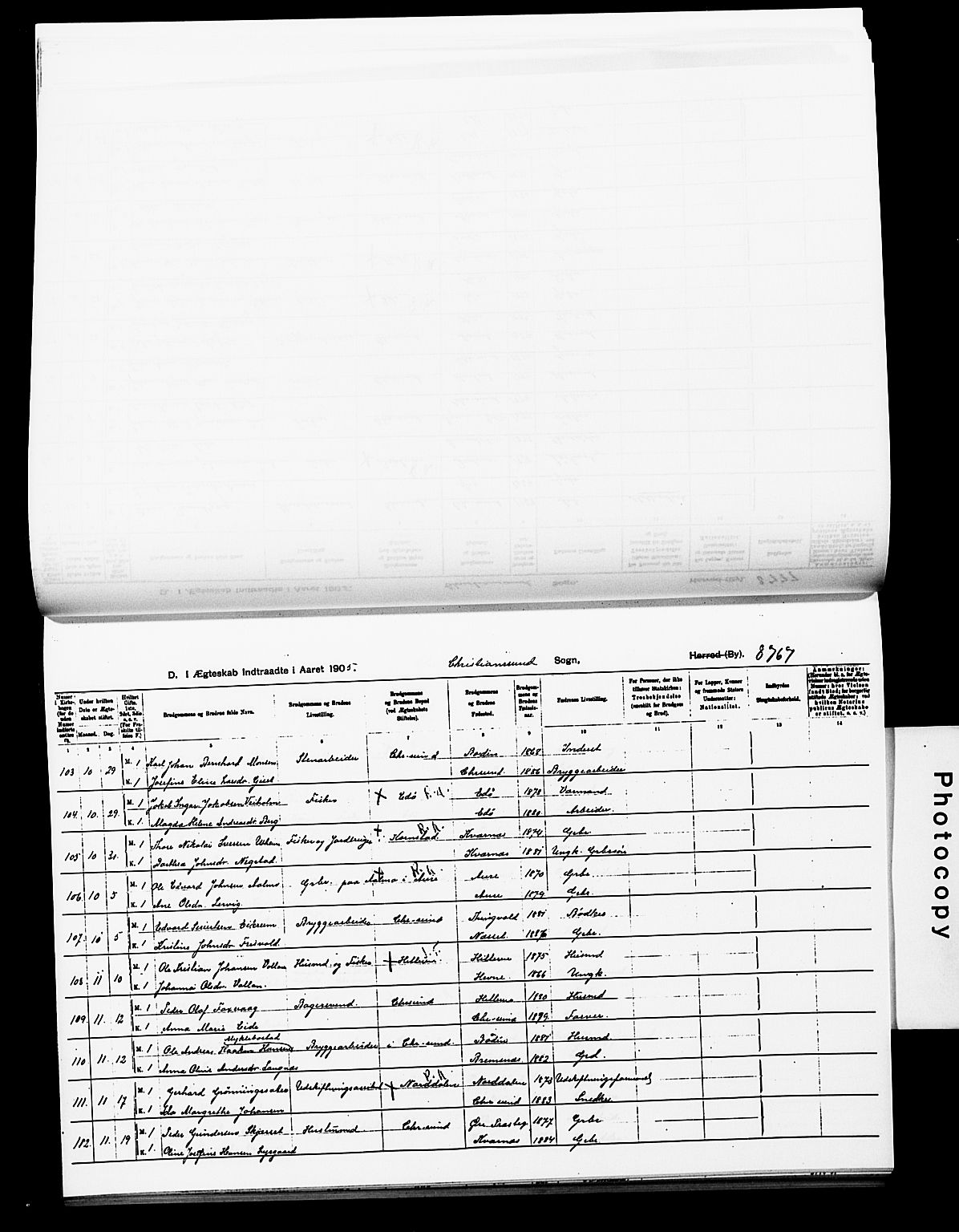 Ministerialprotokoller, klokkerbøker og fødselsregistre - Møre og Romsdal, AV/SAT-A-1454/572/L0859: Parish register (official) no. 572D03, 1903-1916