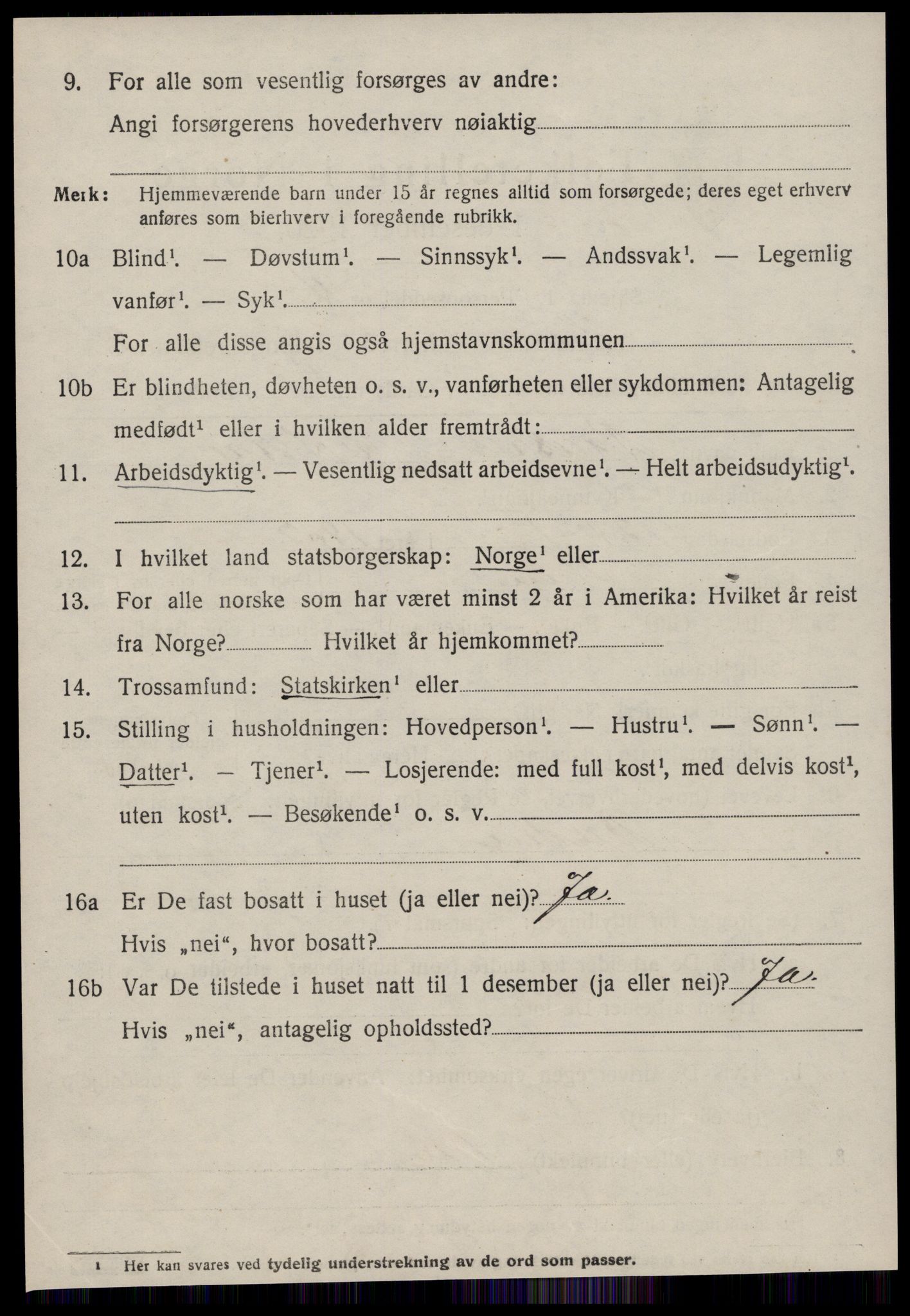 SAT, 1920 census for Hen, 1920, p. 985