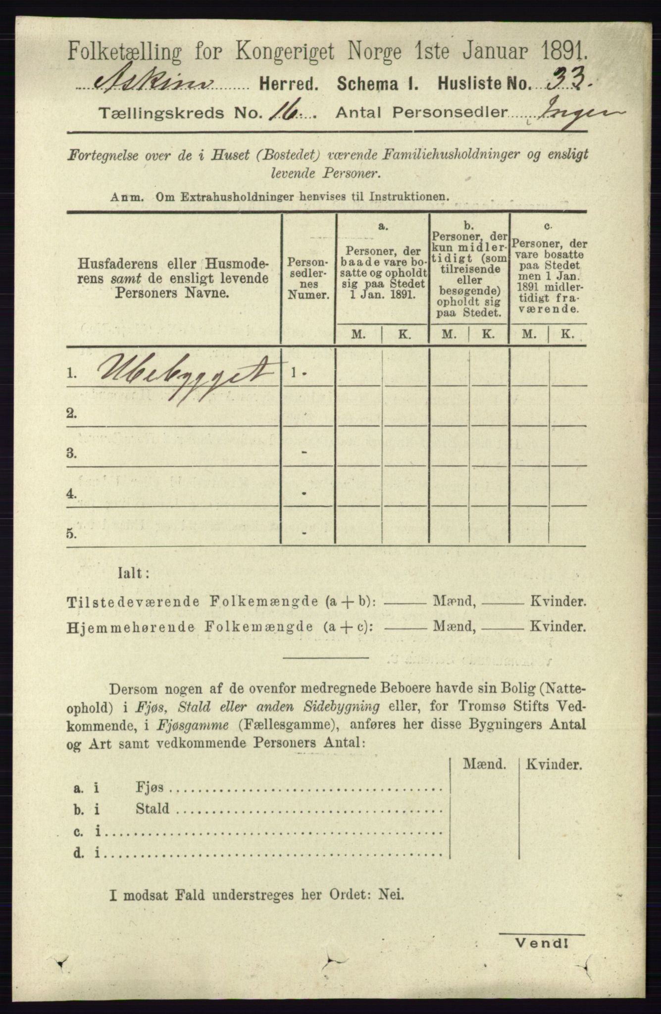 RA, 1891 census for 0124 Askim, 1891, p. 2635